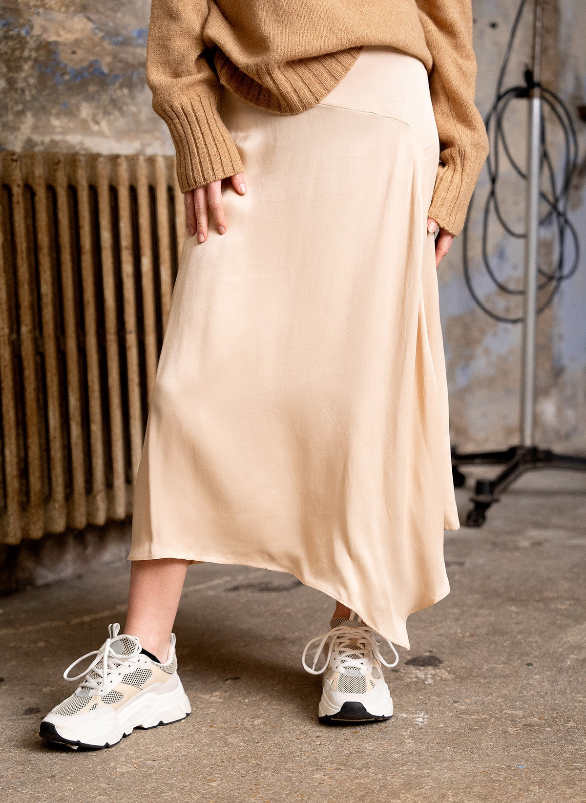 JUPE MIDI ILSE latte