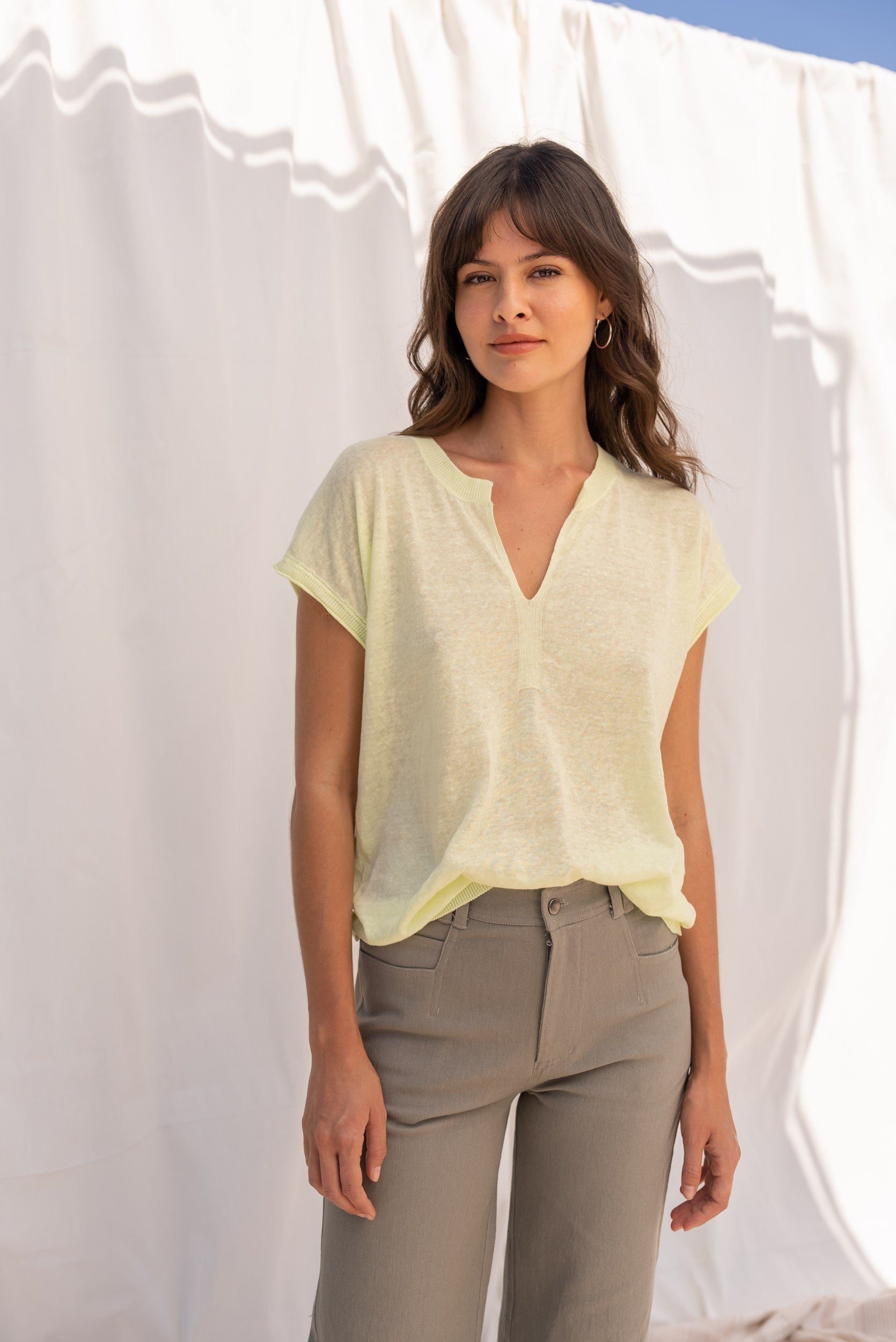 PULL LENICOLE lemon