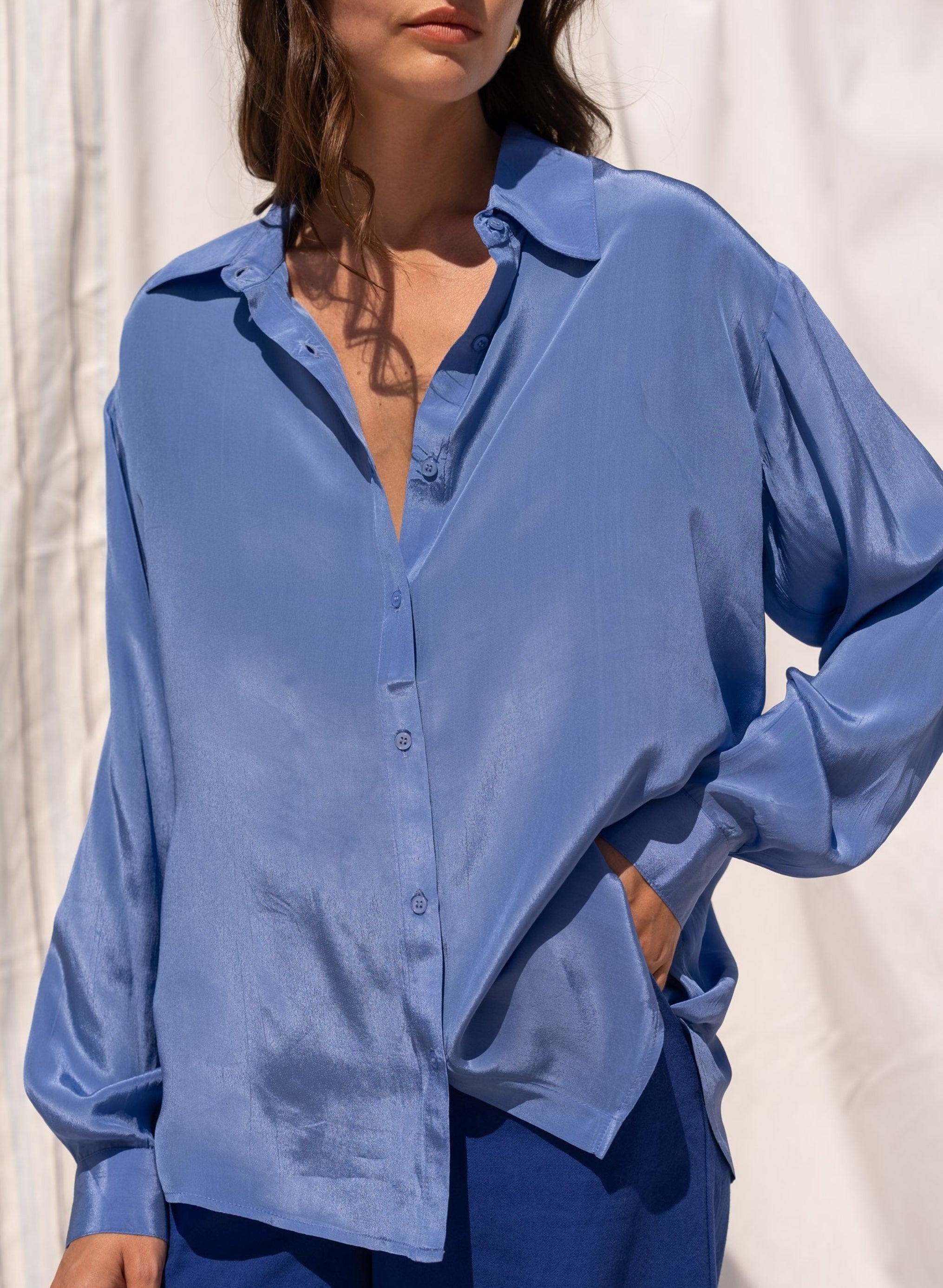 CHEMISE IAROU azur