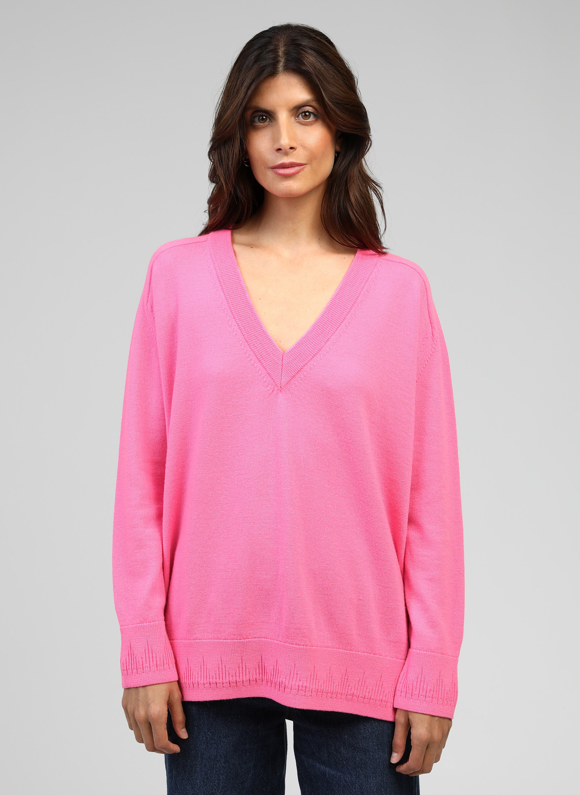 PULL BAQUILINI rose fluo