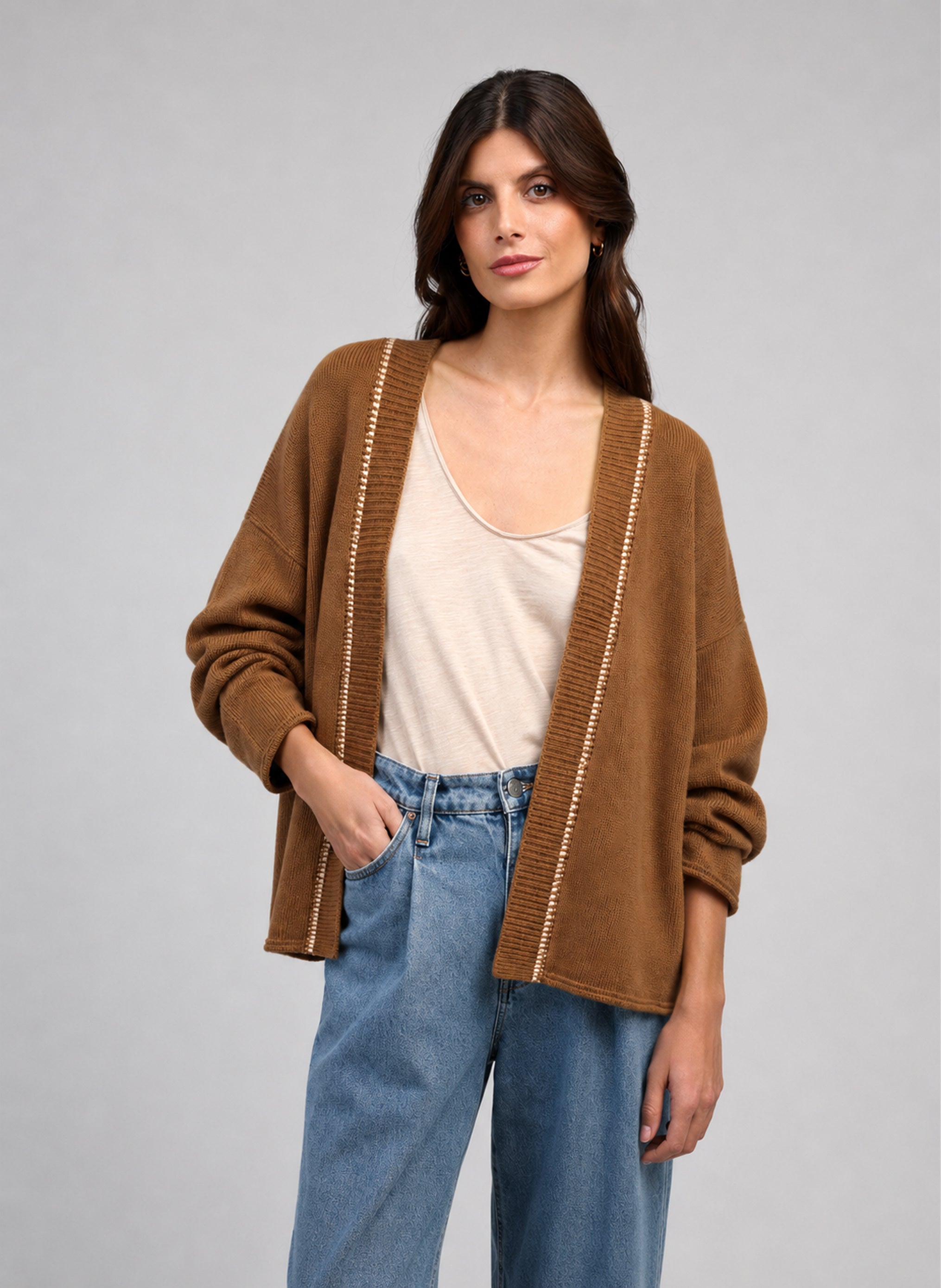 GILET BINARMY cacao