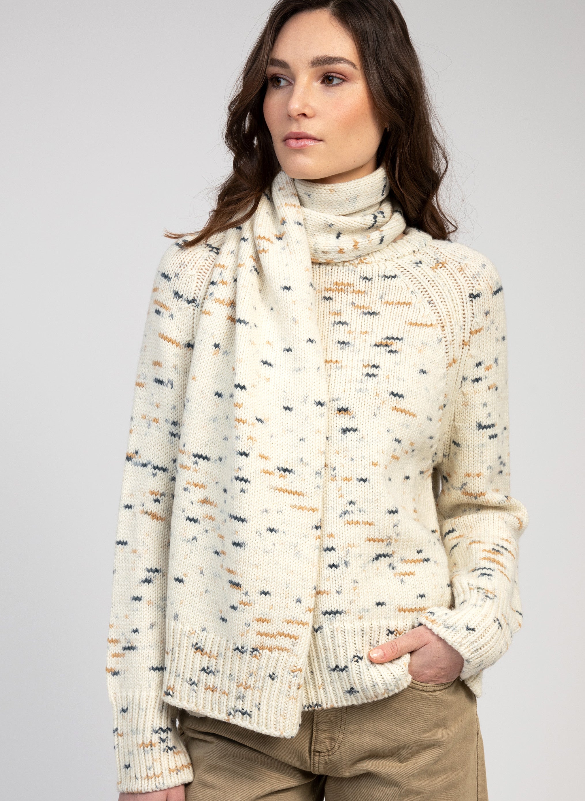 BONIA camel scarf