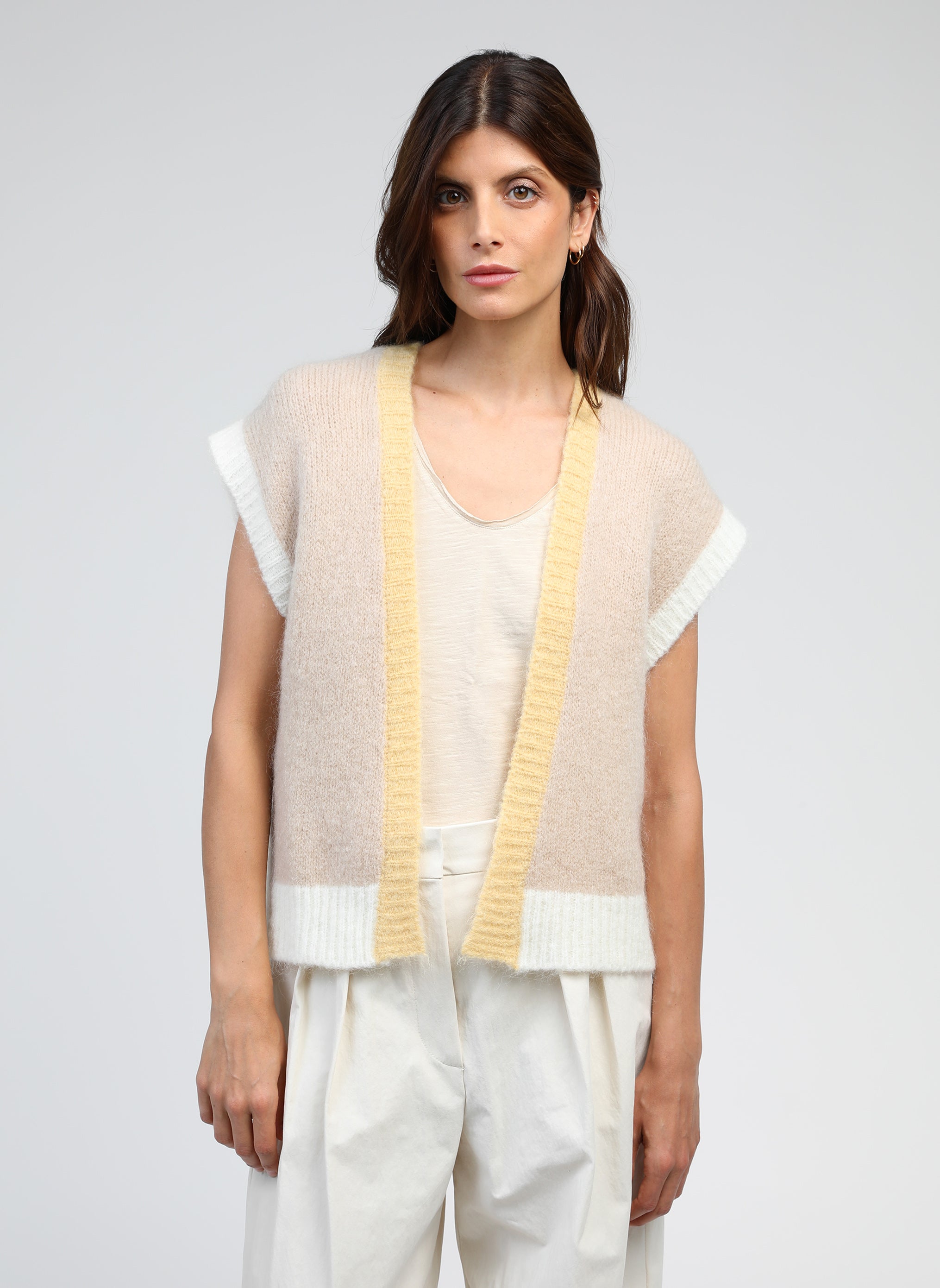 GILET BREDI sable