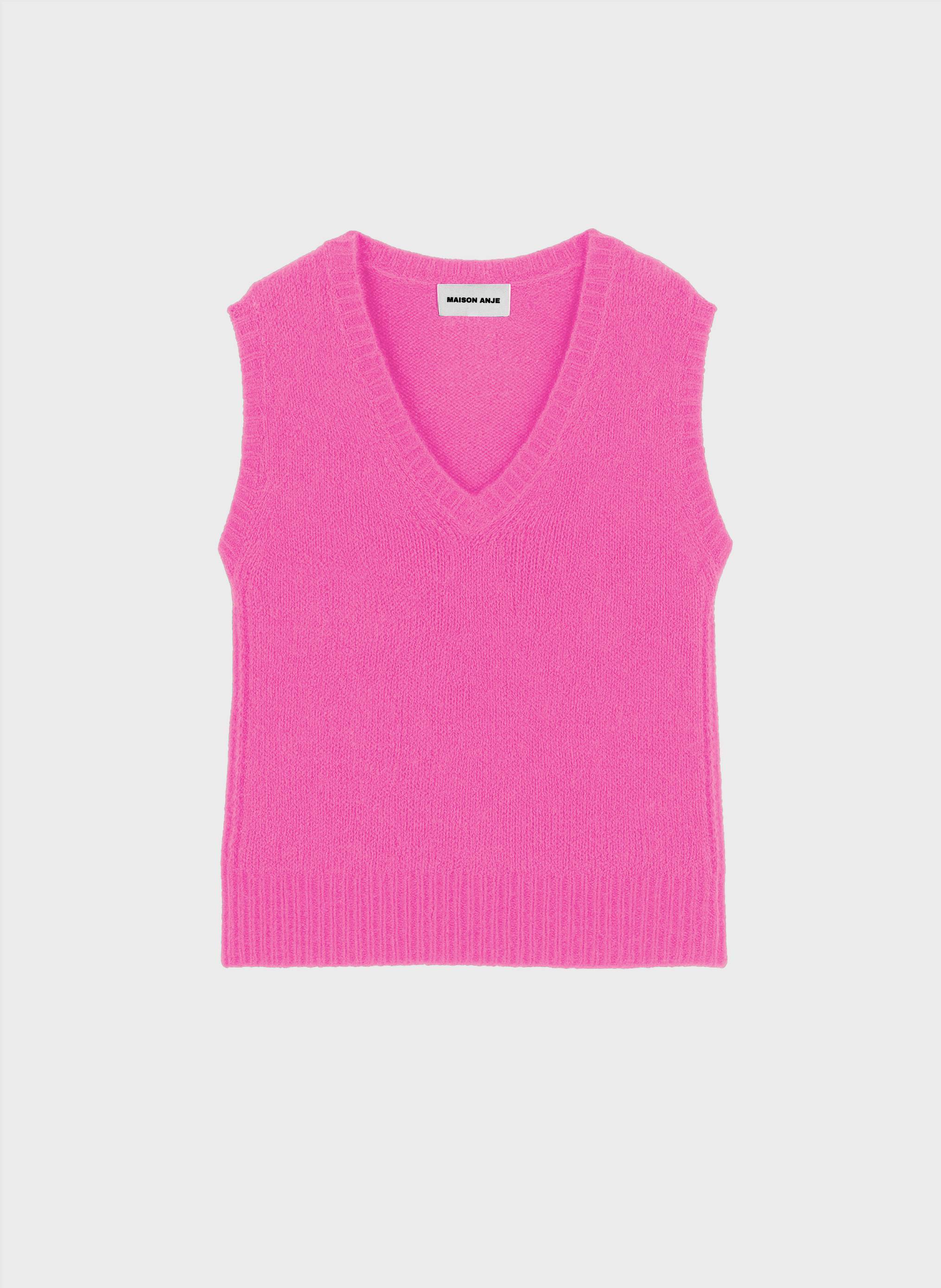PULL BREMEY rose fluo