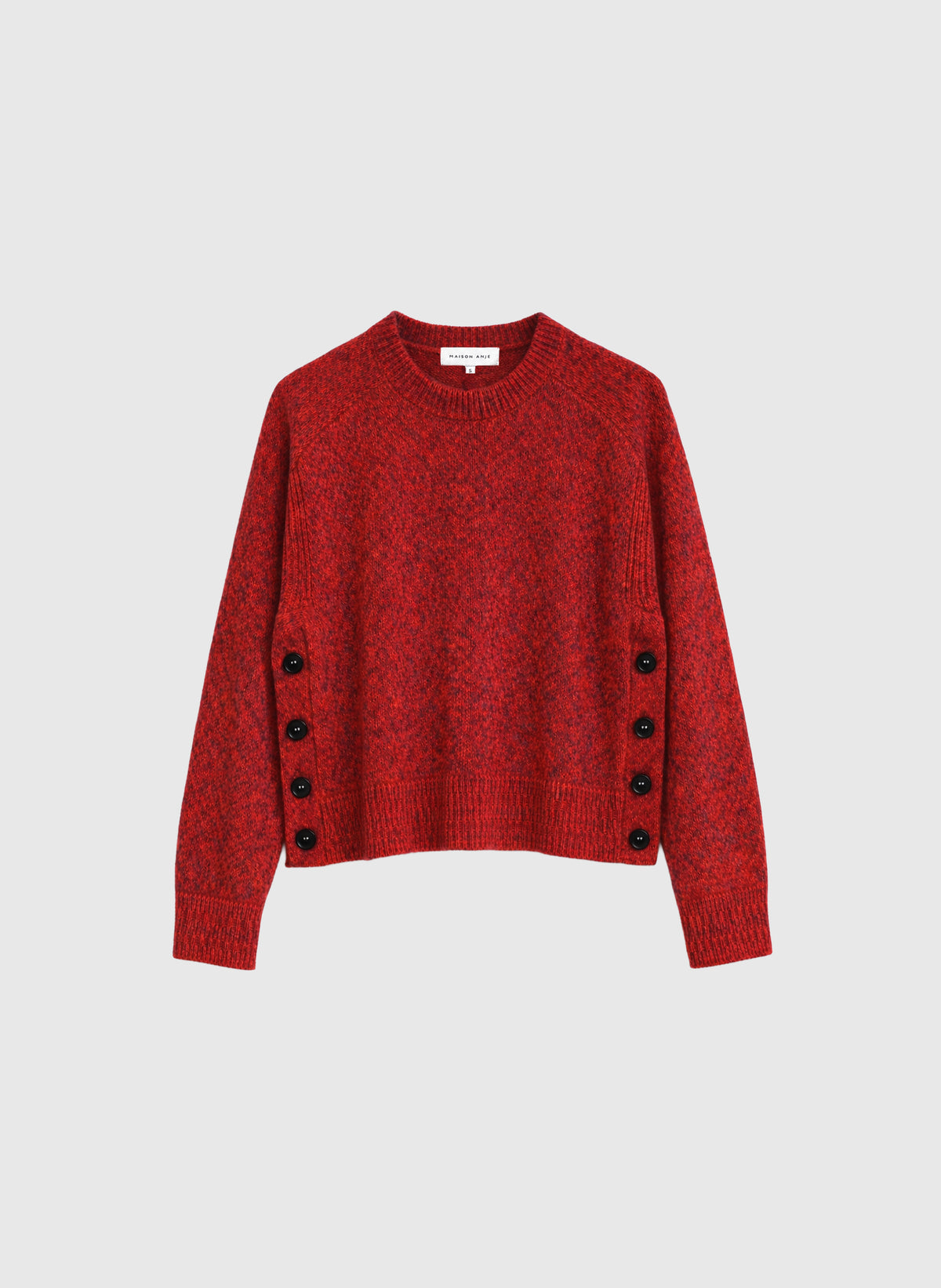 PULL BYRON rouge chine