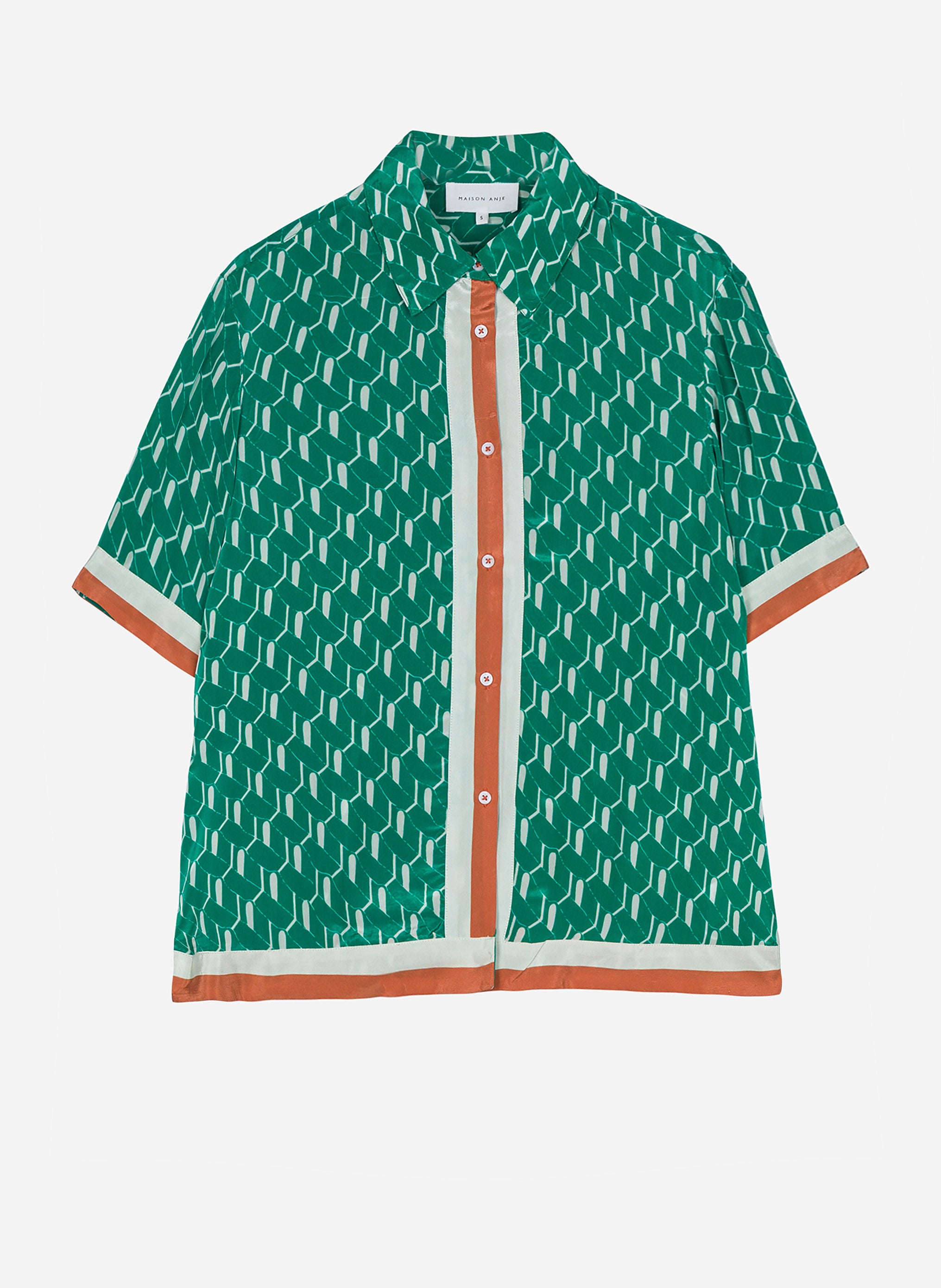 IRWIN BORDER lisboa green SHIRT