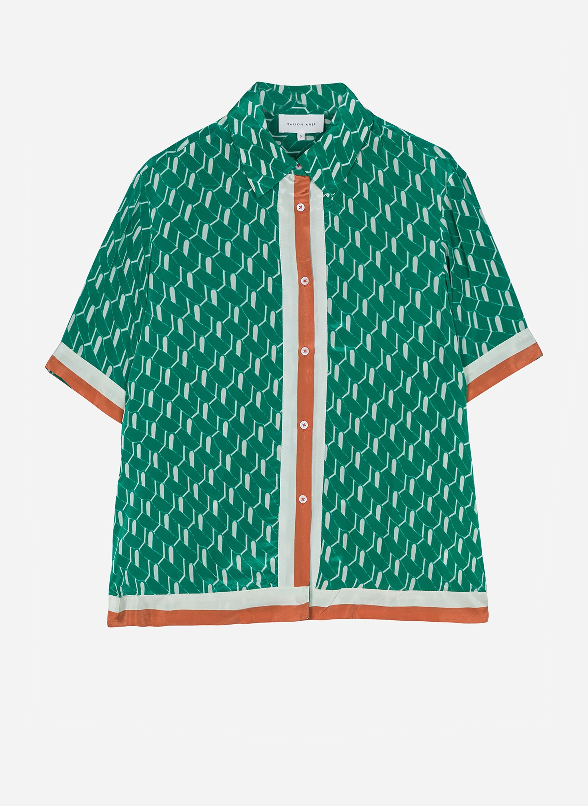 IRWIN BORDER lisboa blue SHIRT