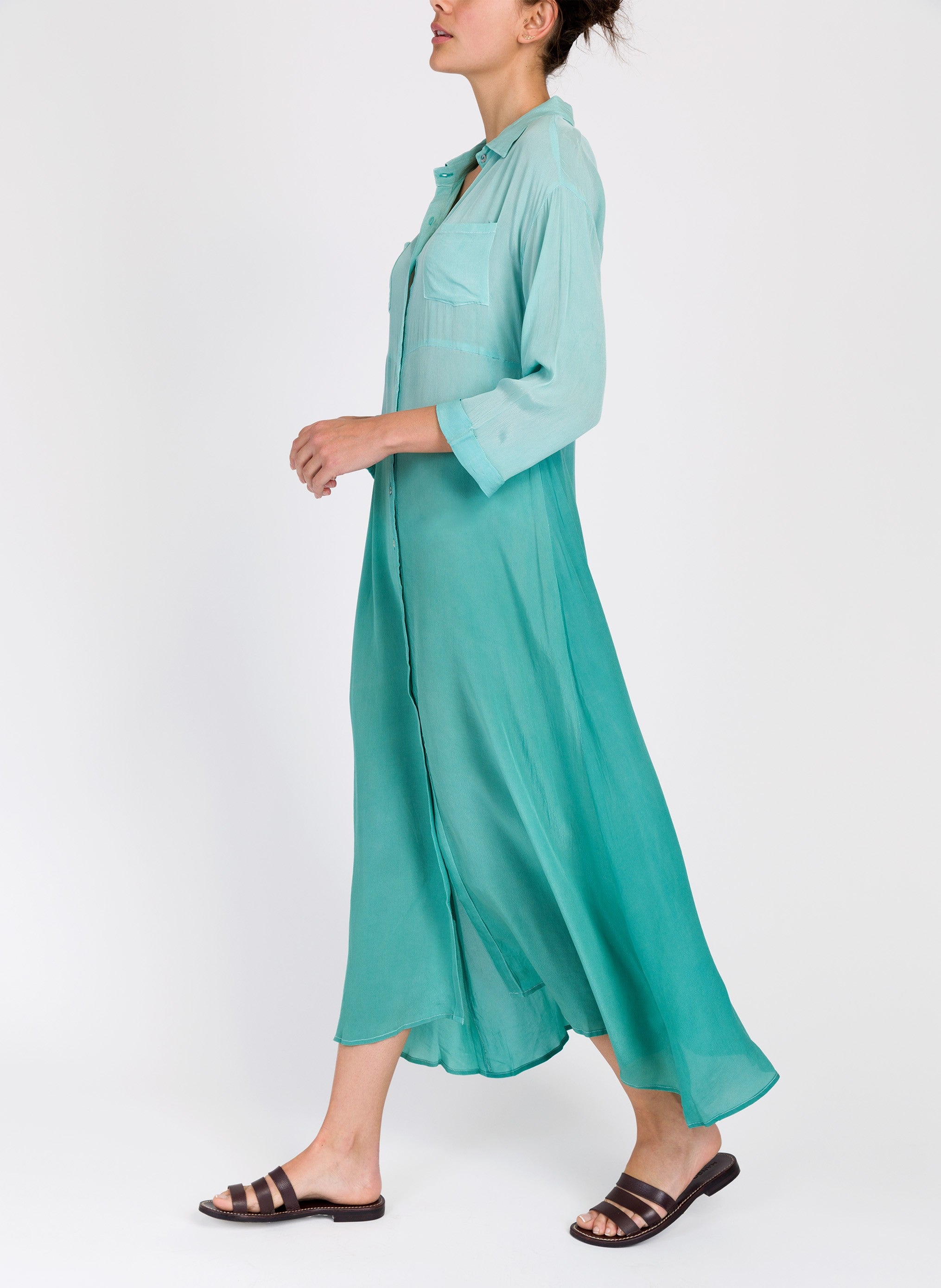 IZARO emerald DRESS