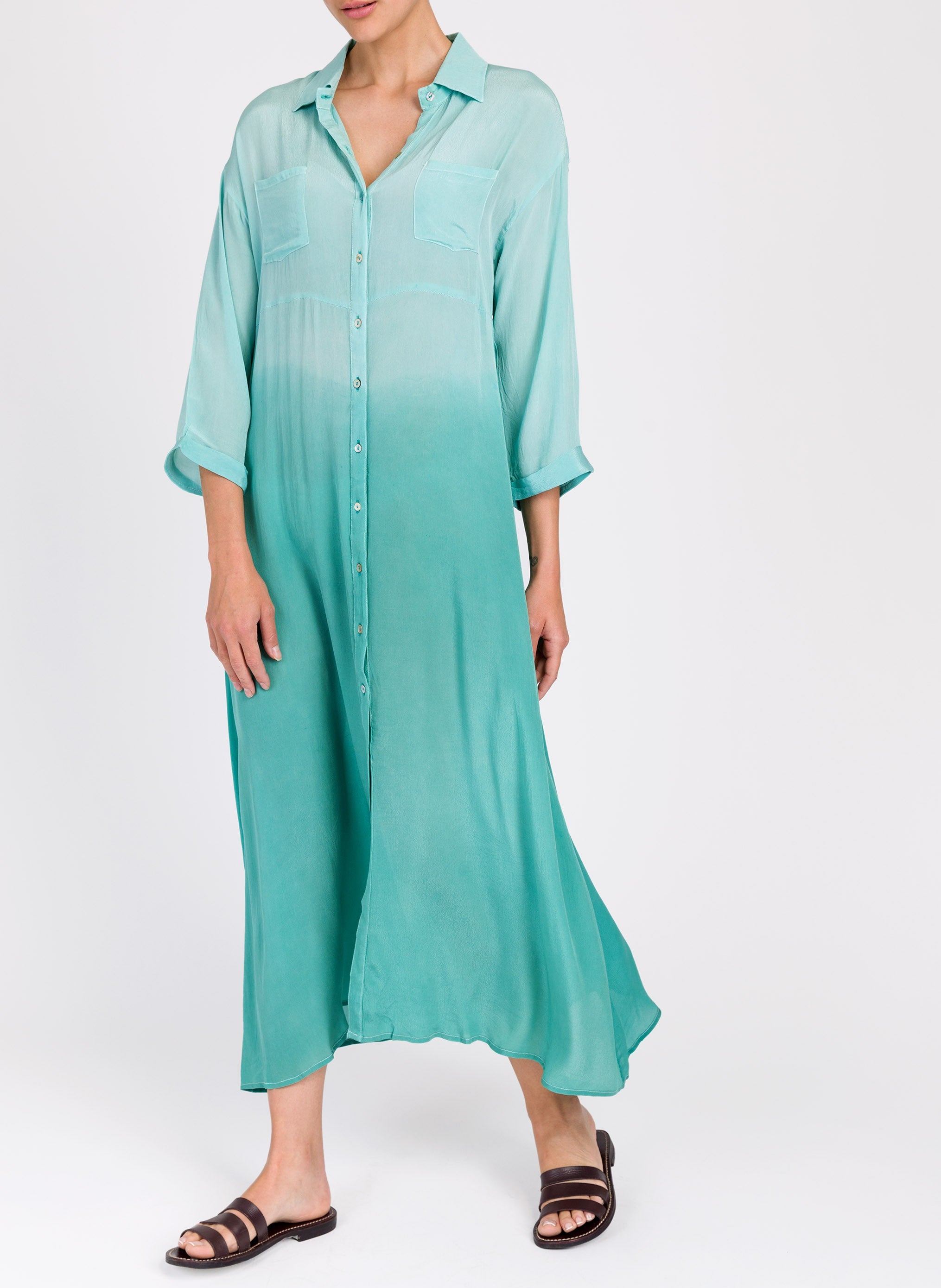 IZARO emerald DRESS