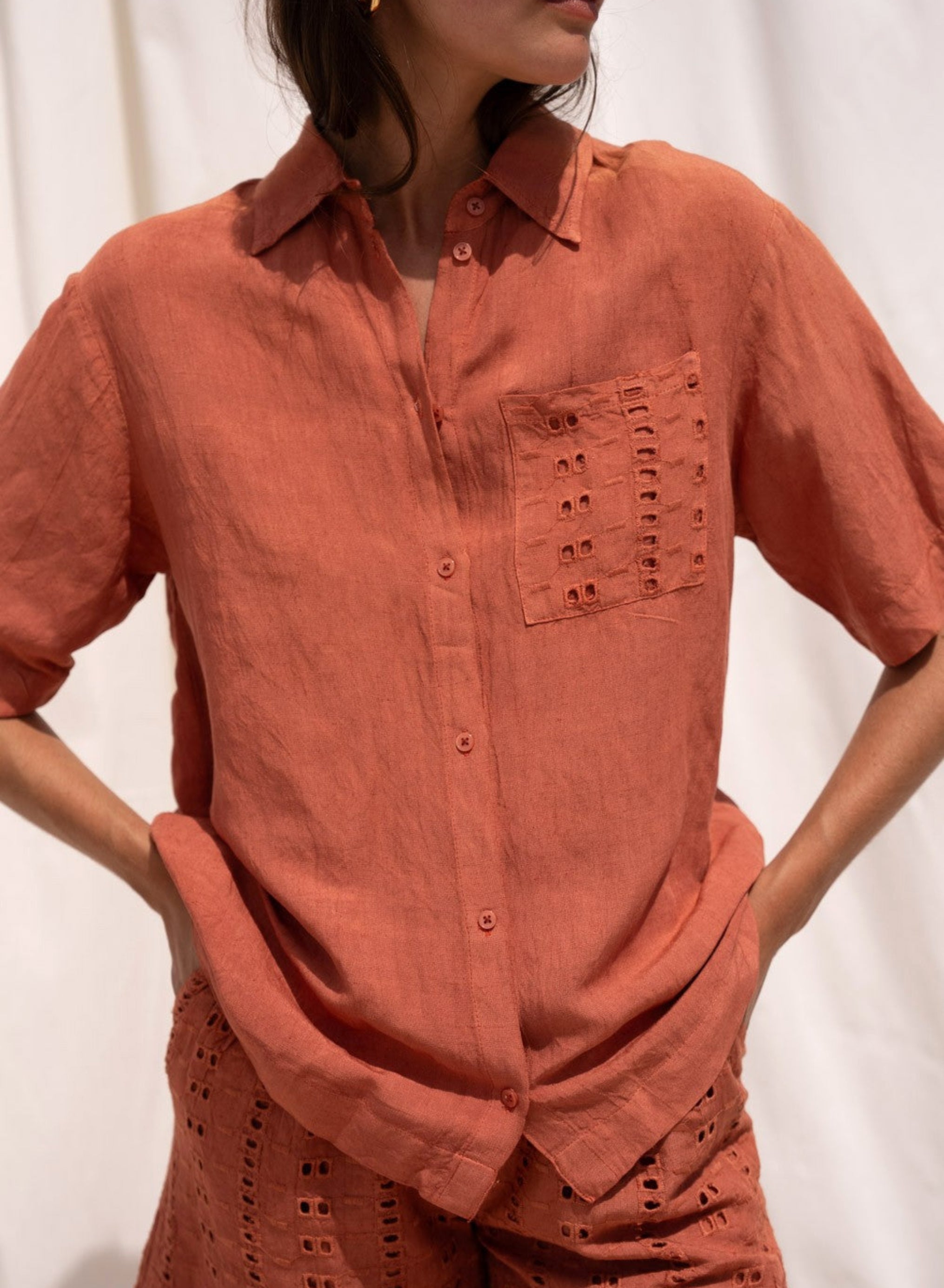 CHEMISE IRODA caramelo