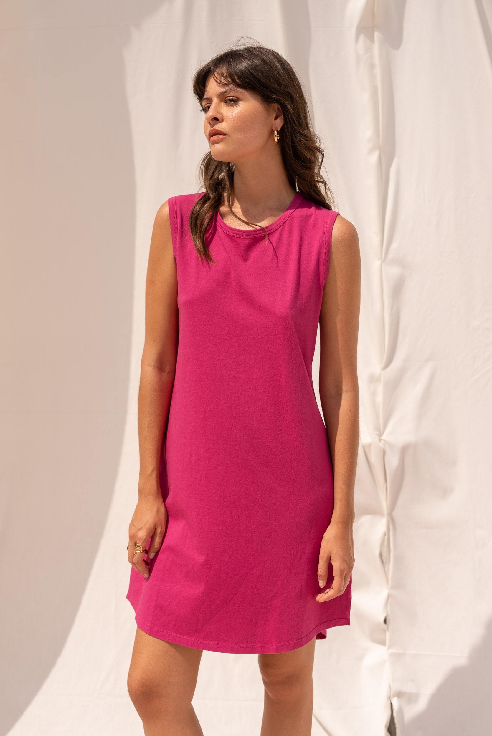 DOLCIA berry SHORT DRESS