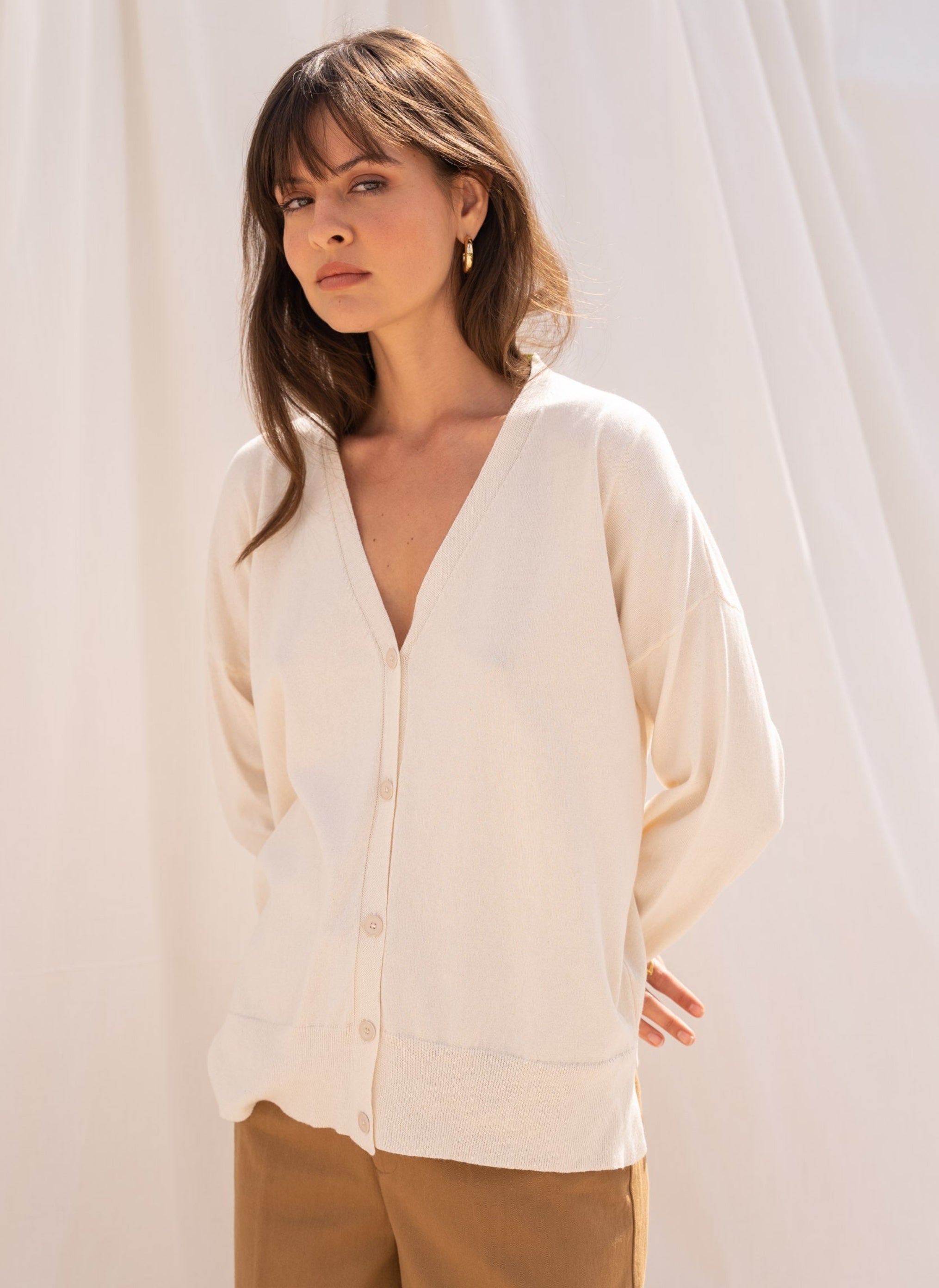 CARDIGAN BARTILA milk