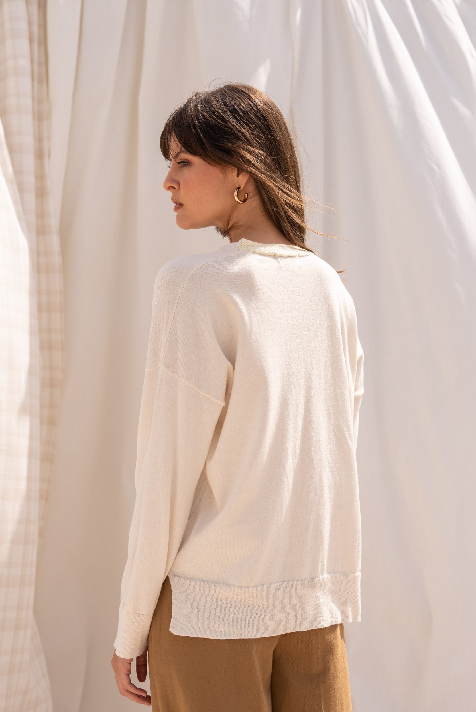 CARDIGAN BARTILA milk