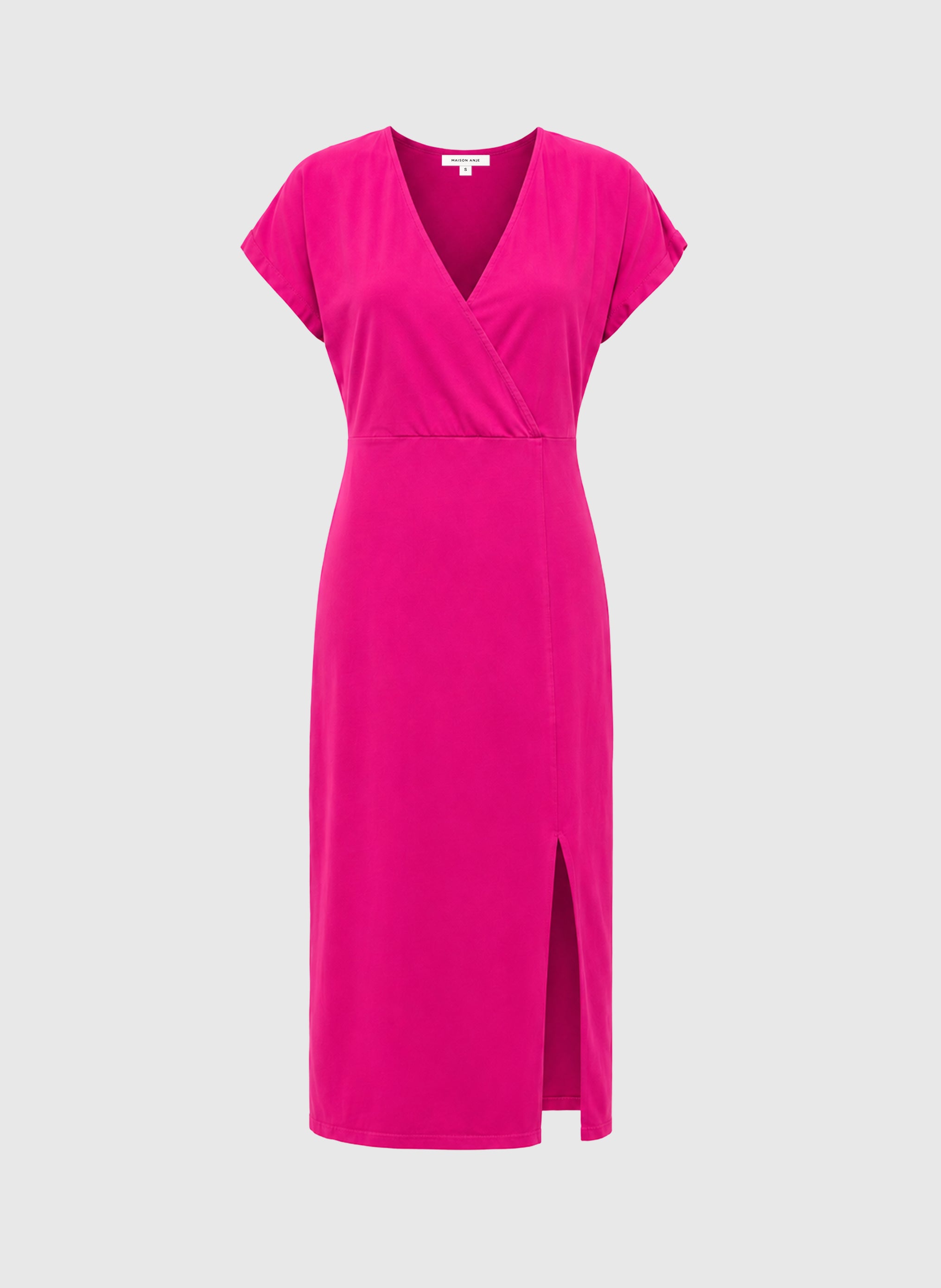ROBE LONGUE DELIANA rose fluo