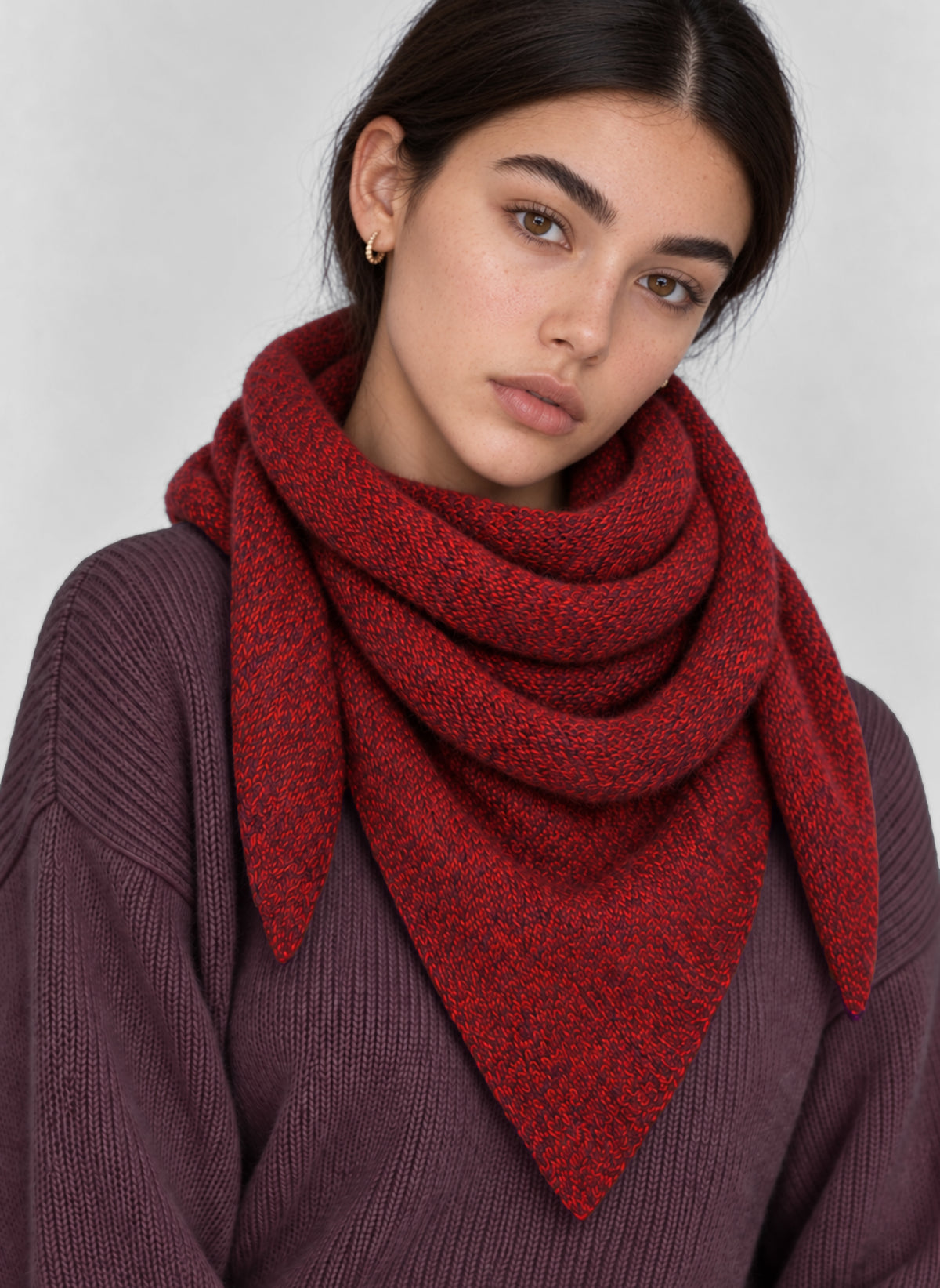 ECHARPE BAZATE red grenat
