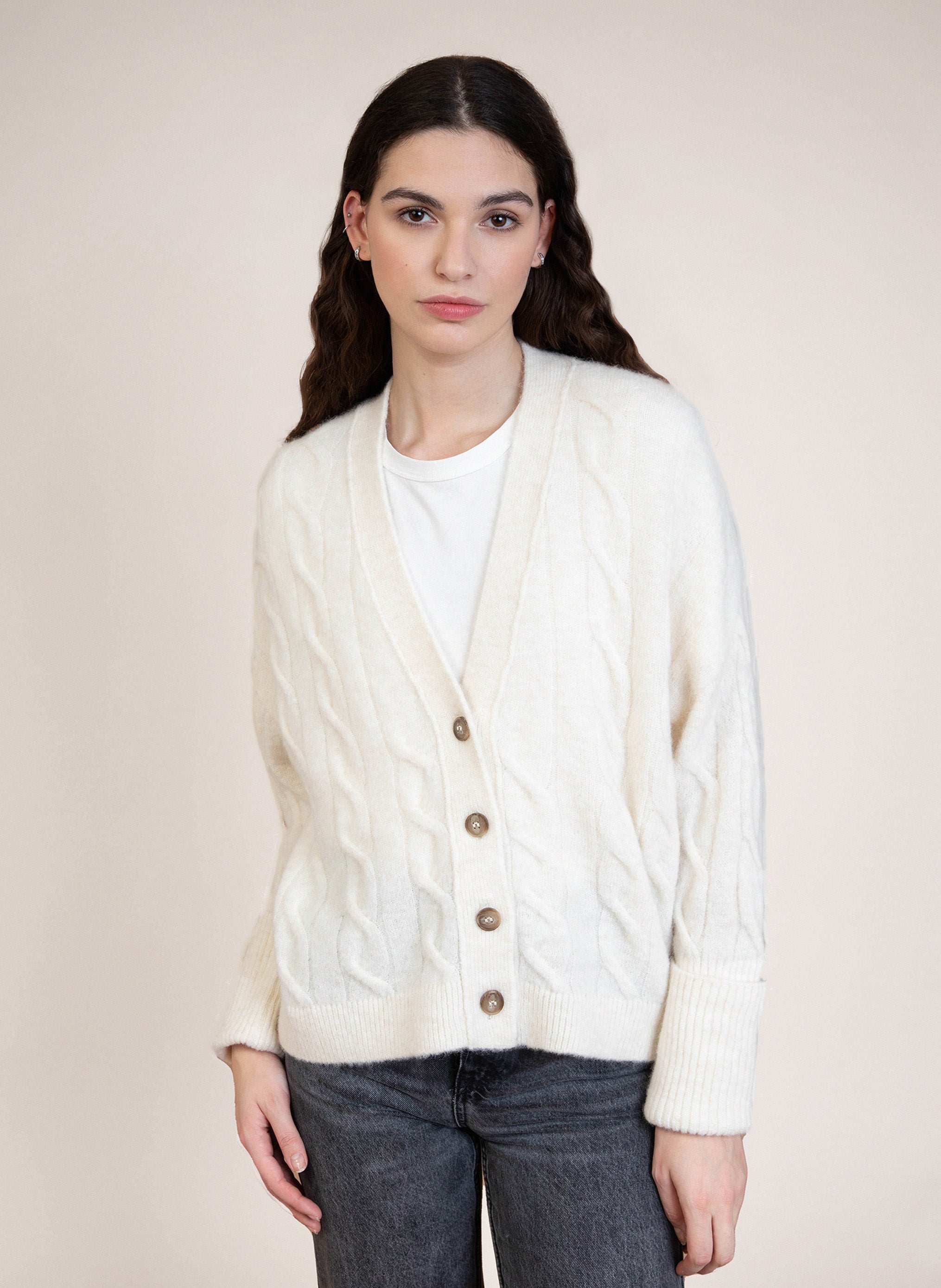 CARDIGAN BETINA milk