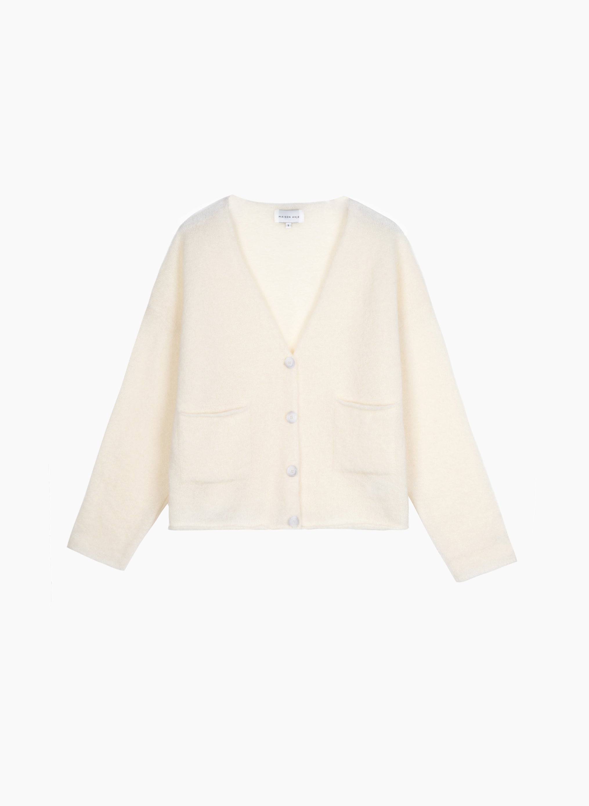 CARDIGAN BRAZA milk
