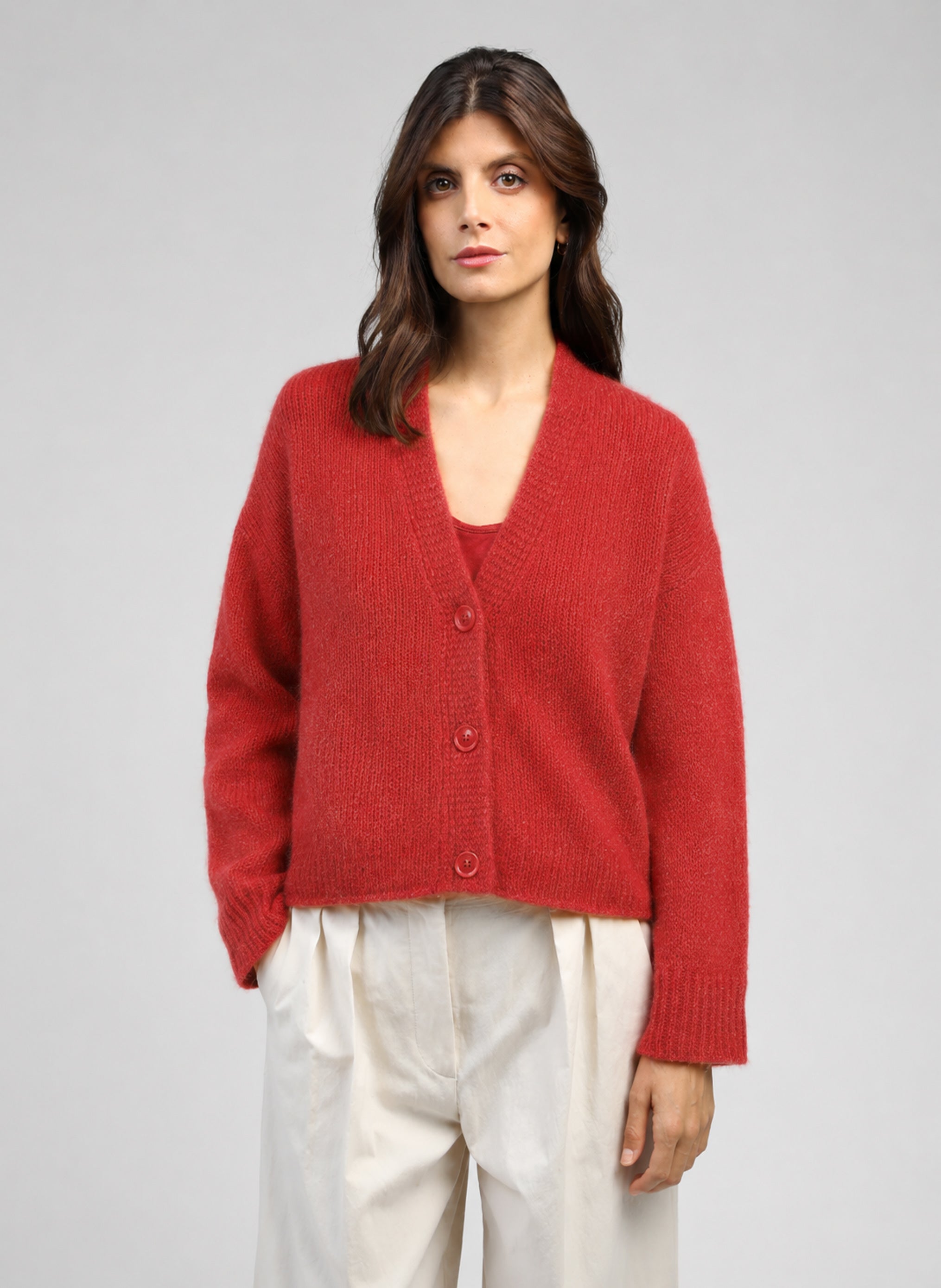 GILET BRETTIA poppy