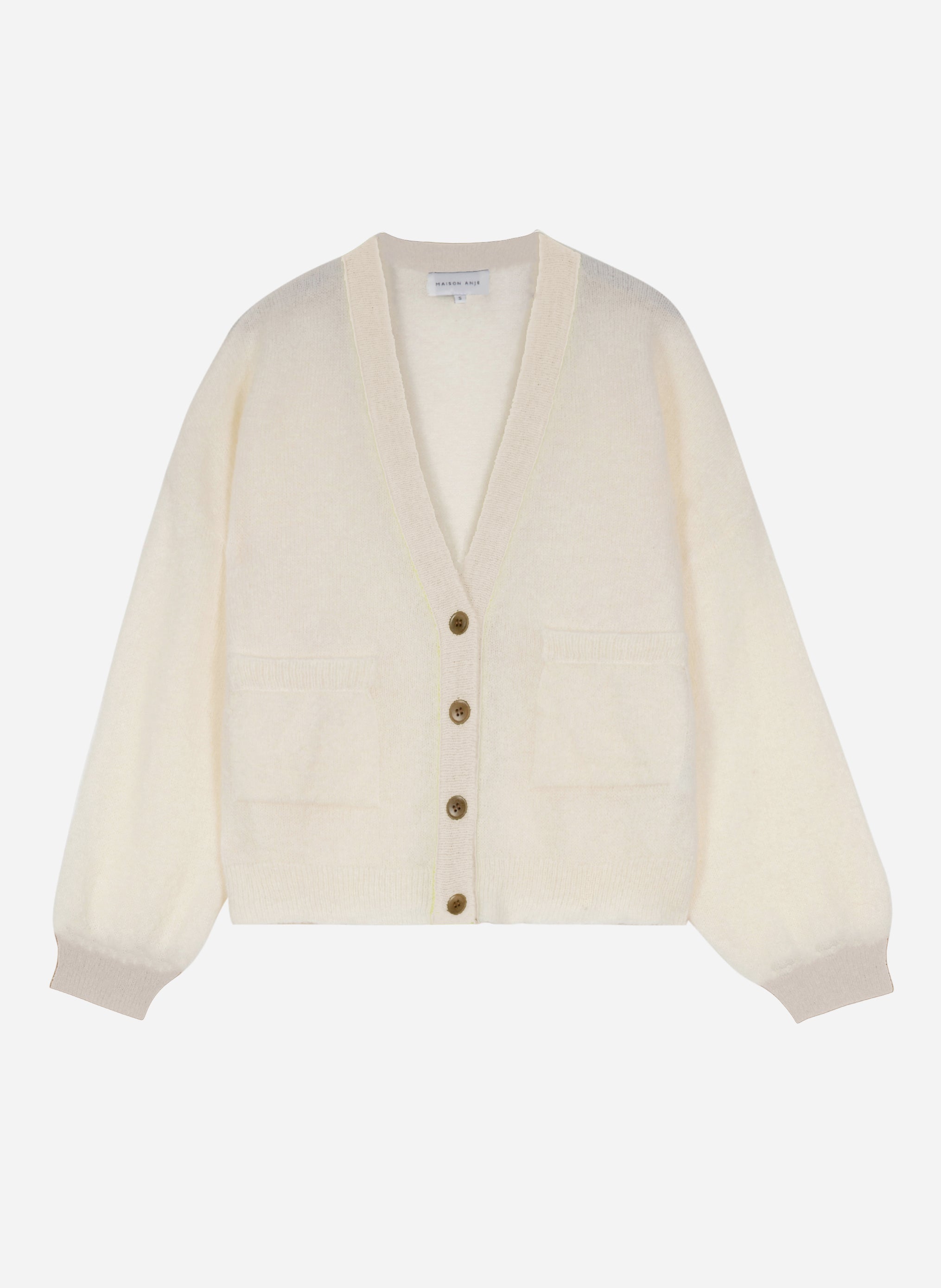 CARDIGAN BRIELE milk