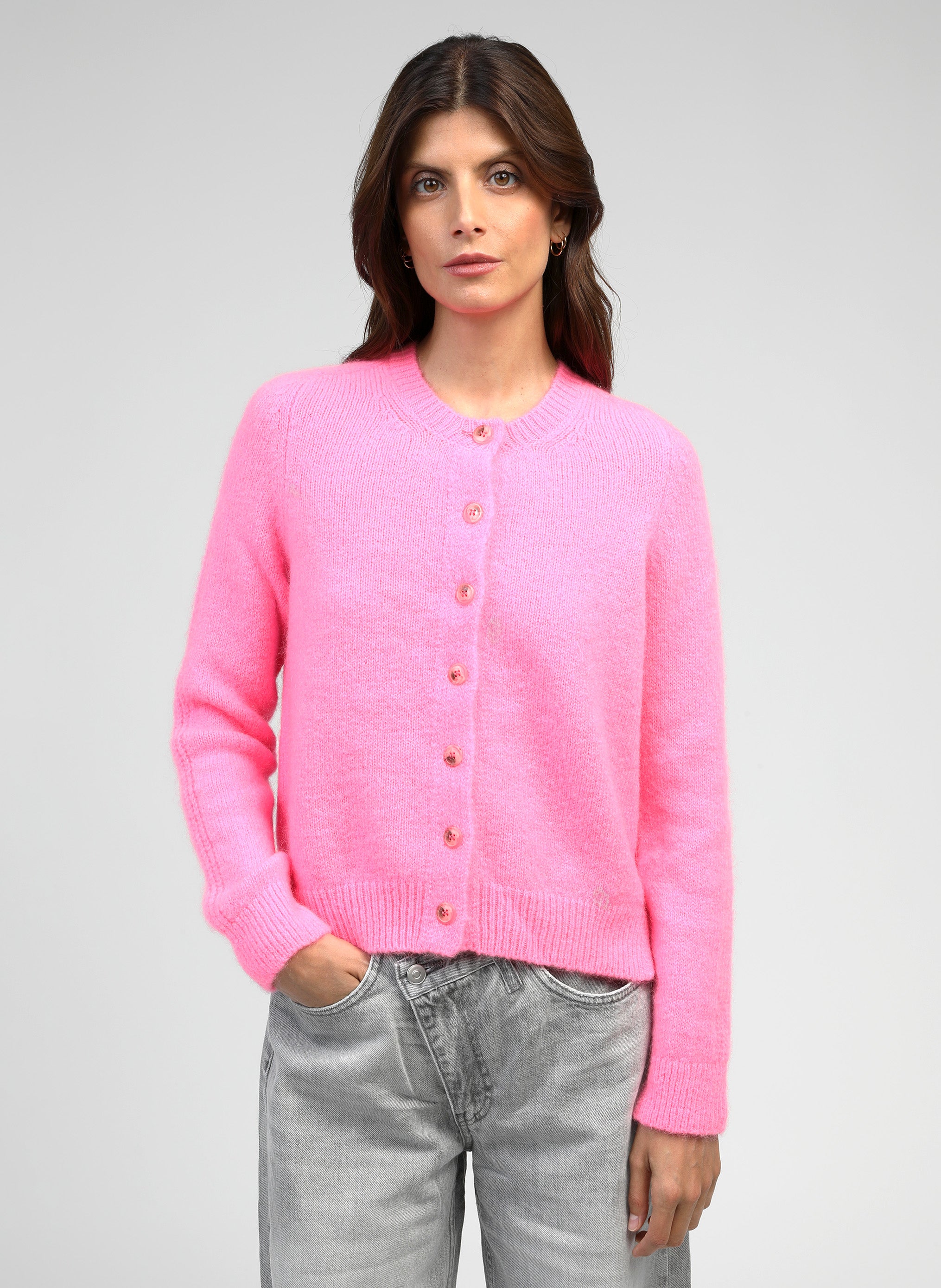 GILET BRUMY rose fluo