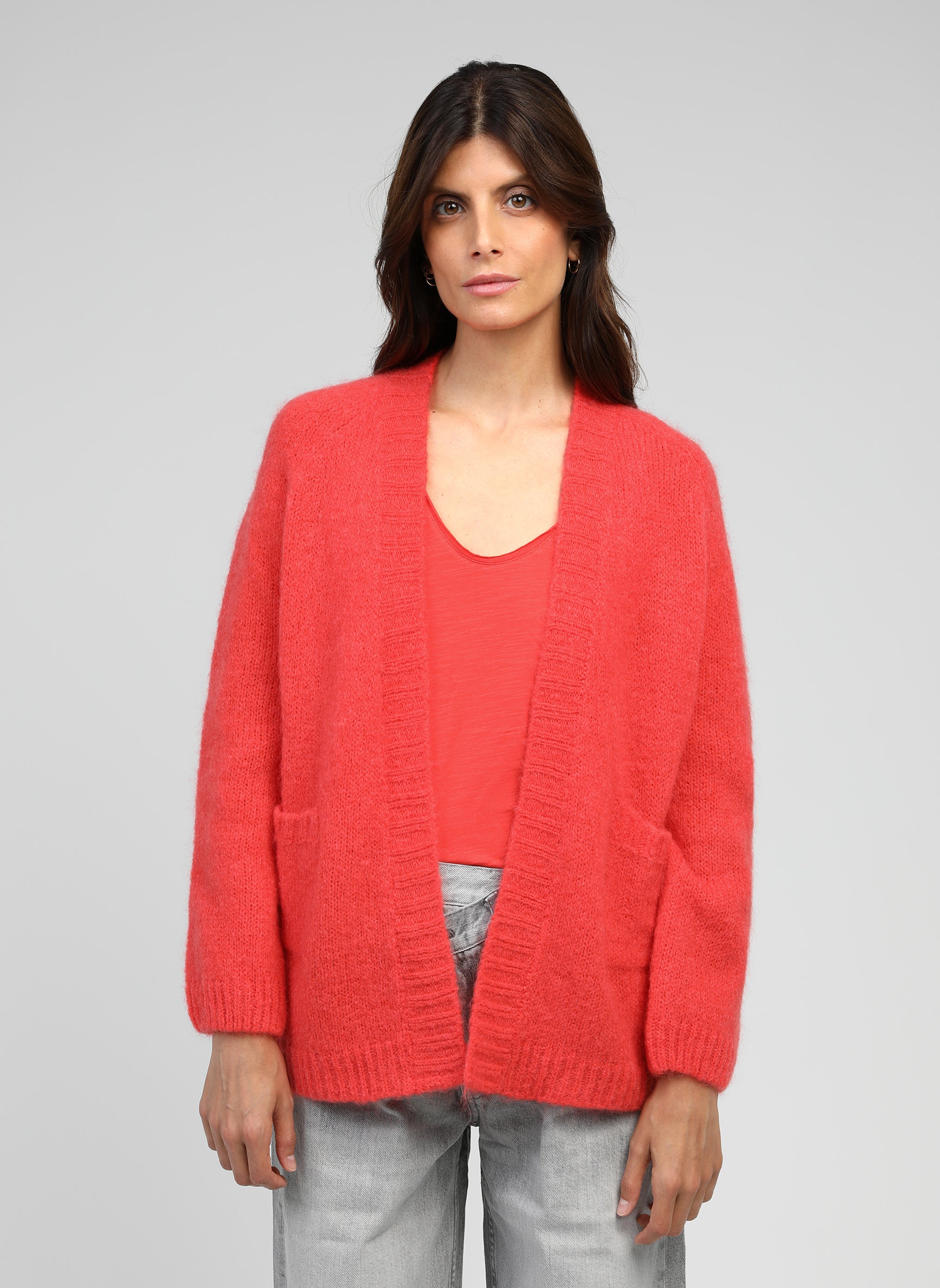 GILET BRUNETI poppy