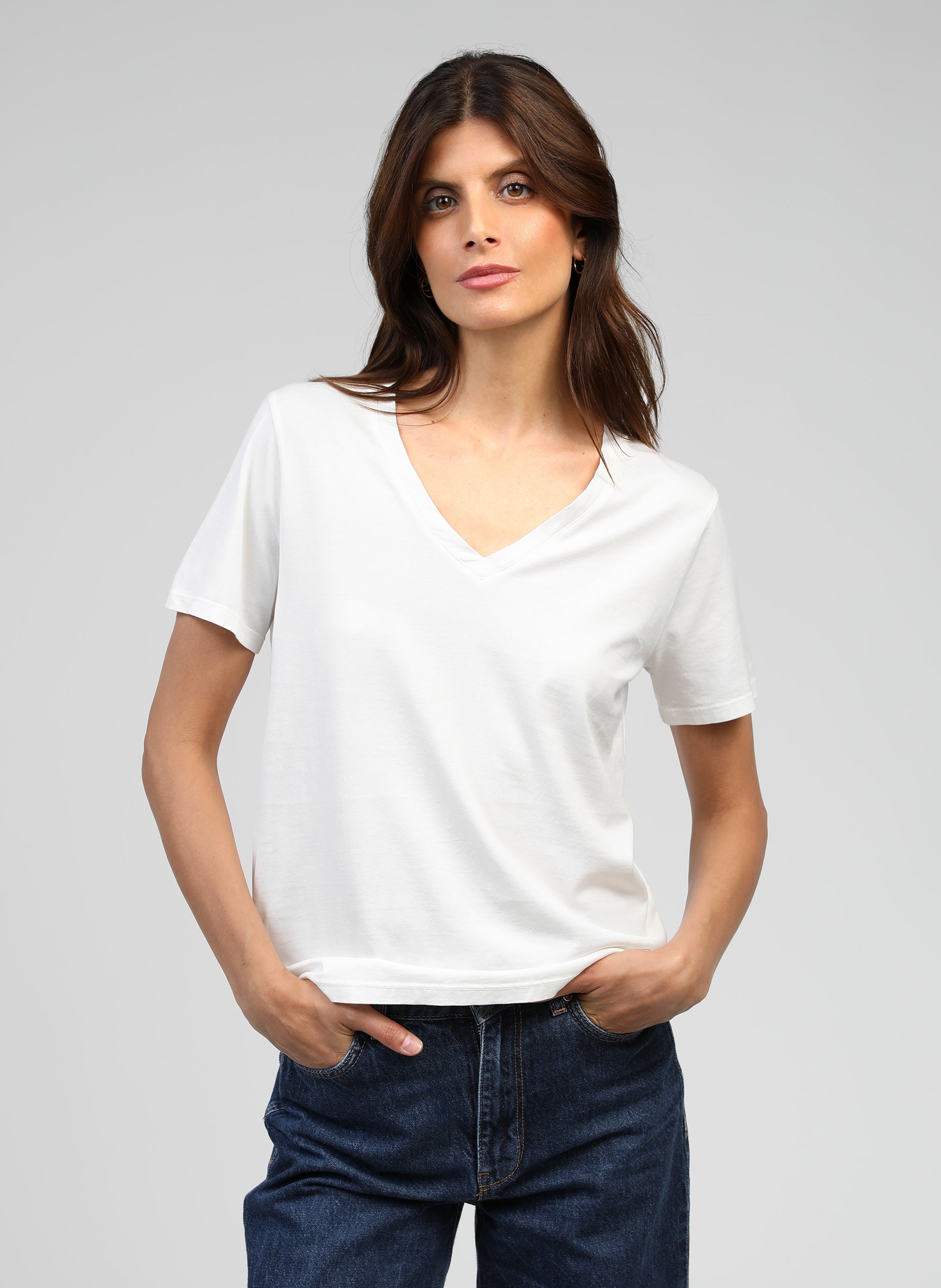 T-SHIRT DAMENA milk