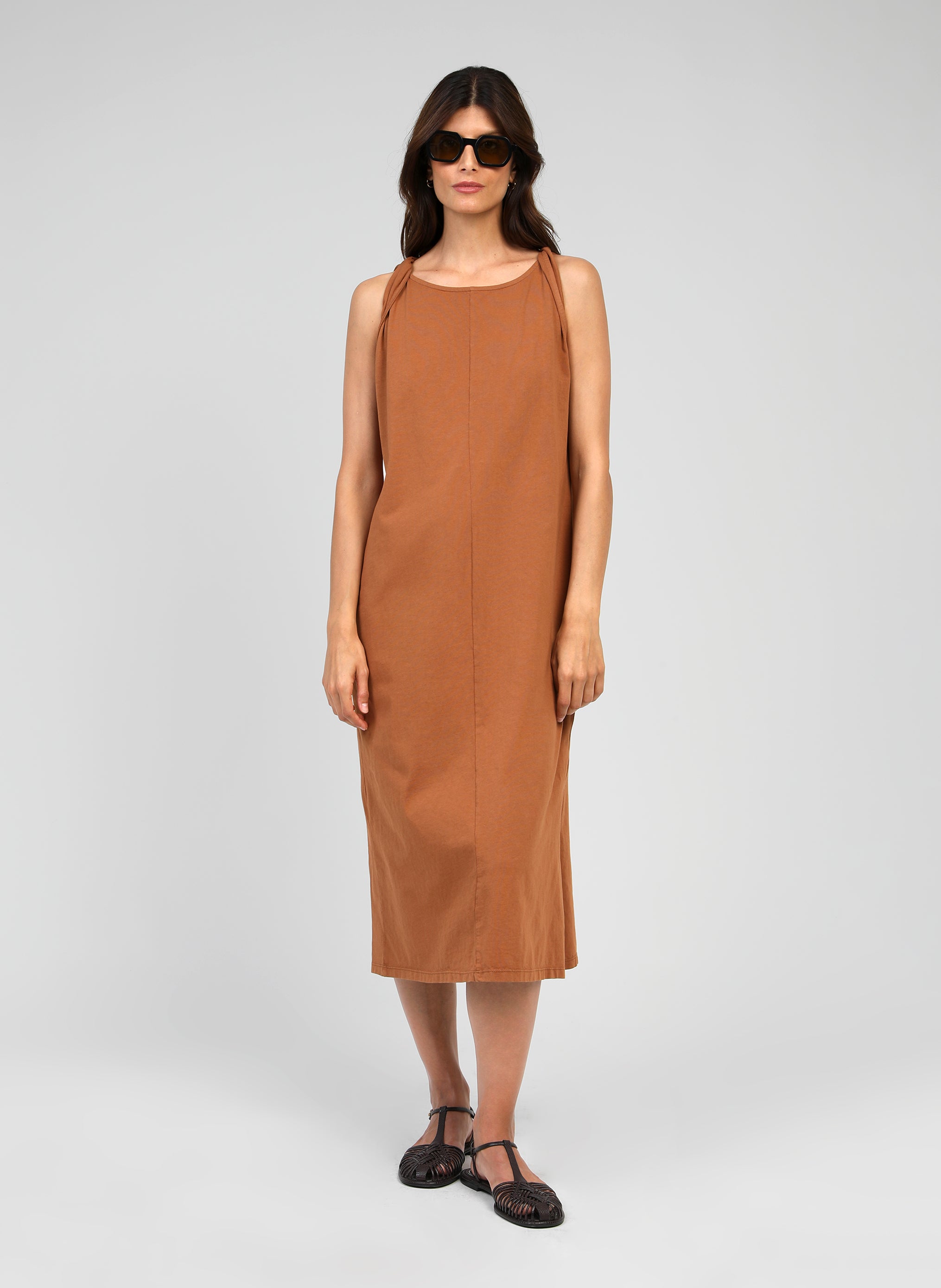 ROBE LONGUE DELMINA cacao