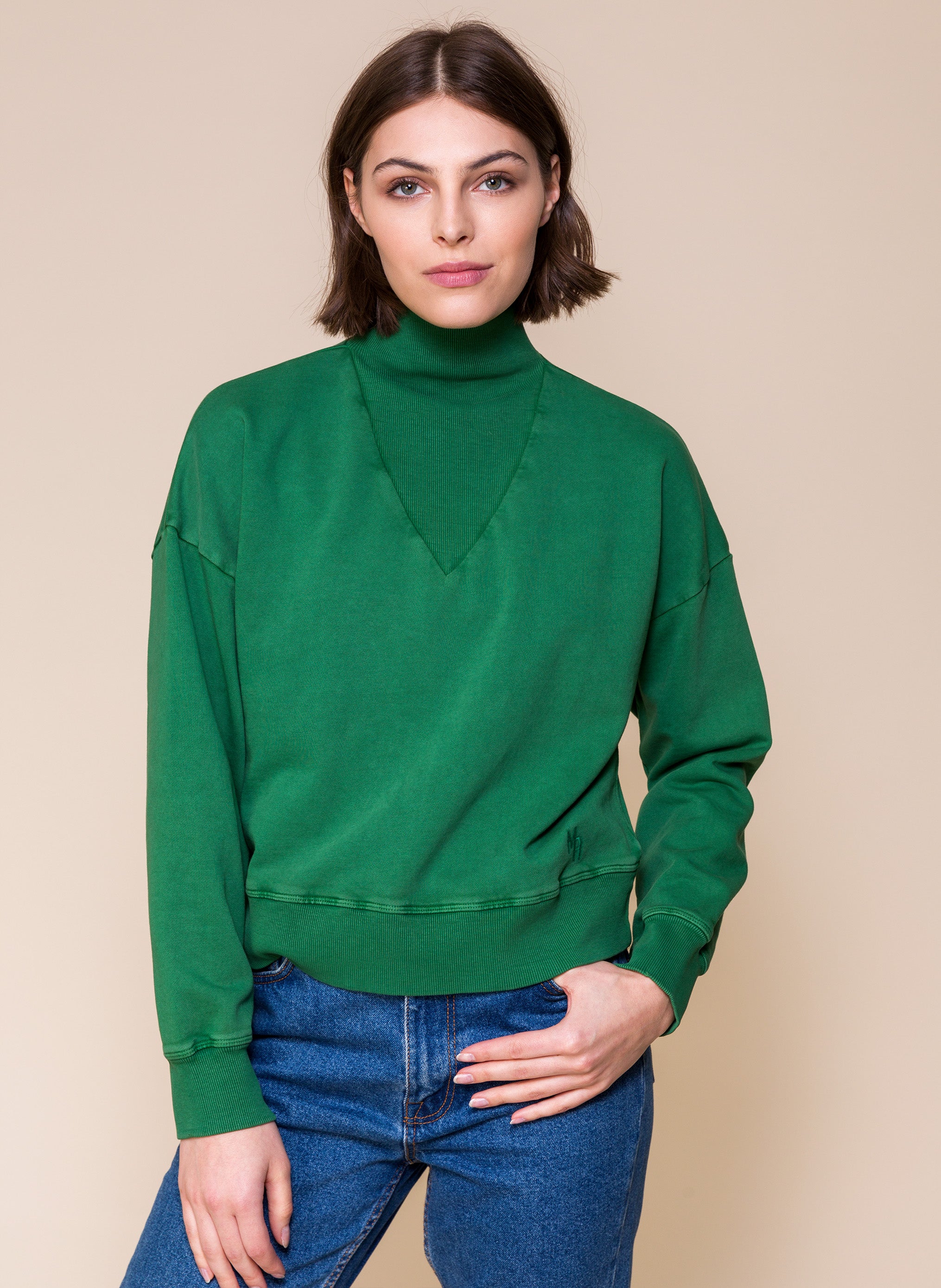 SWEATSHIRT DETO pistaccio