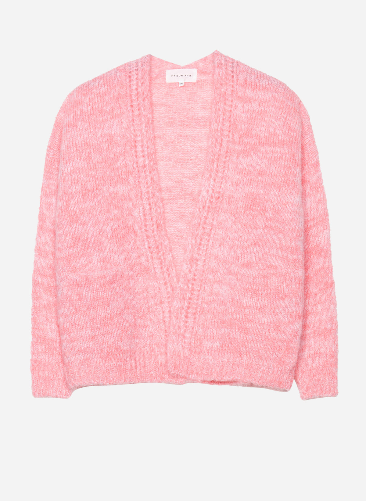 CARDIGAN LIENA rose fluo