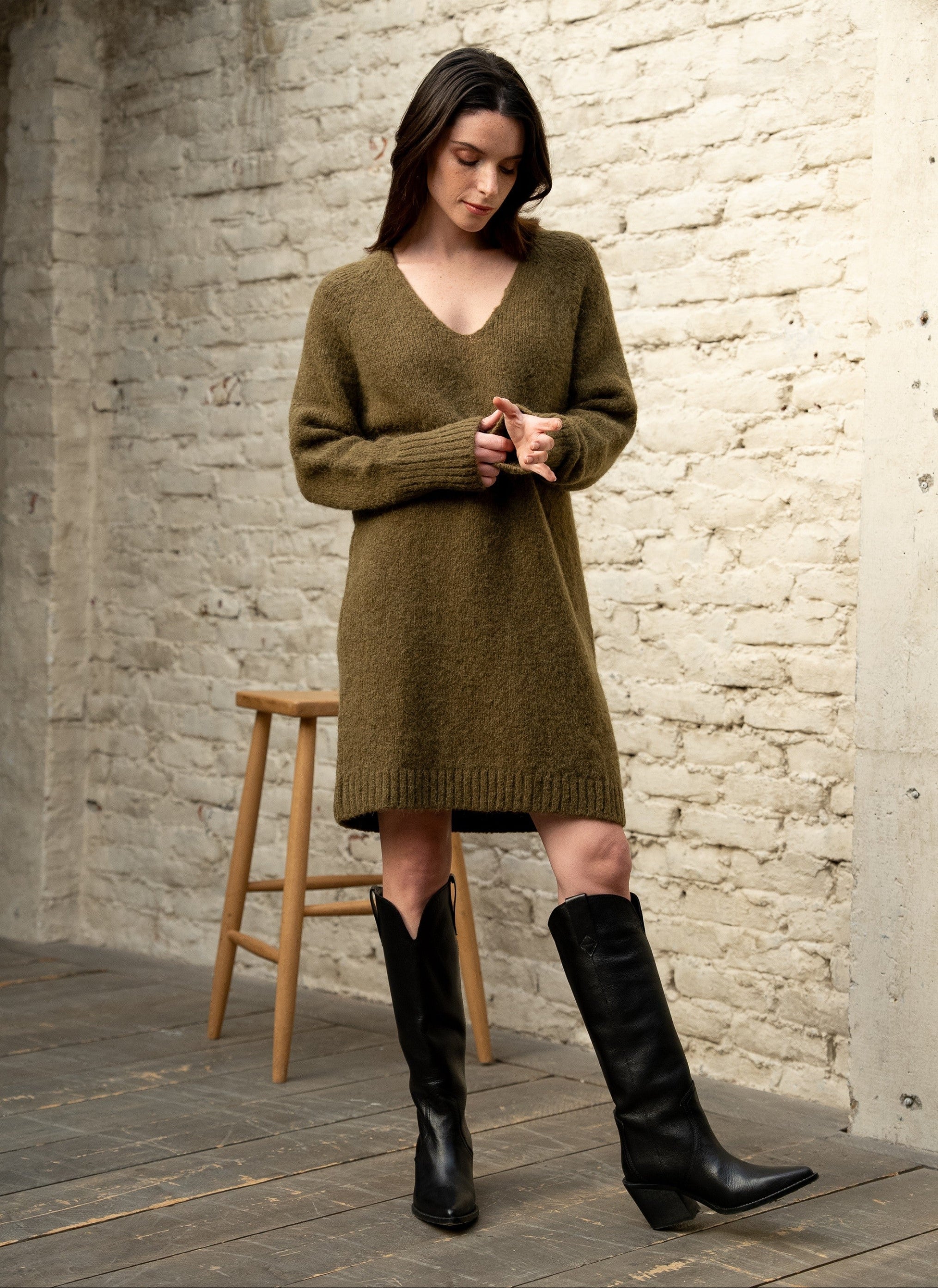 ROBE MIDI BRETA ebene