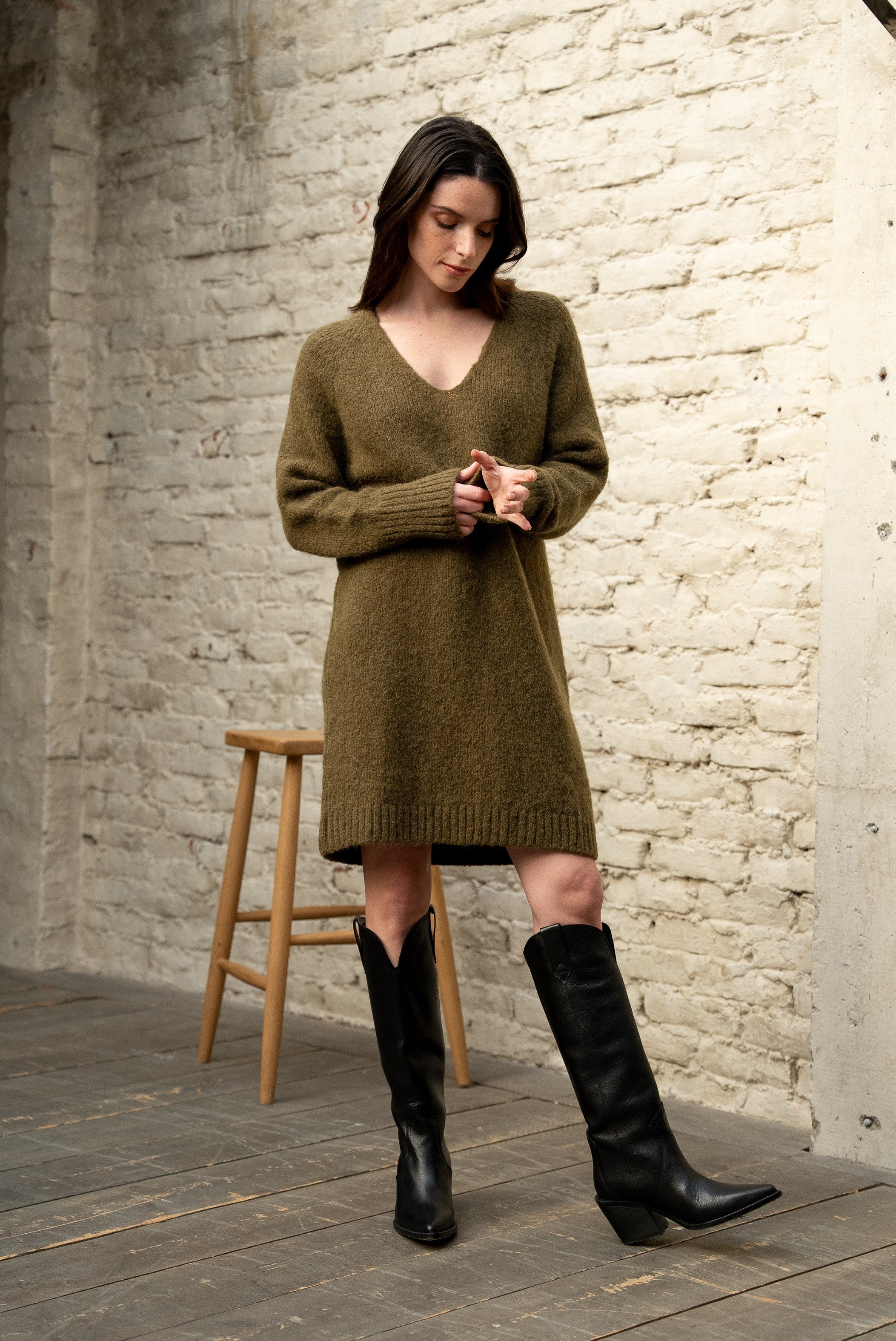 BRETA MIDI DRESS ebene