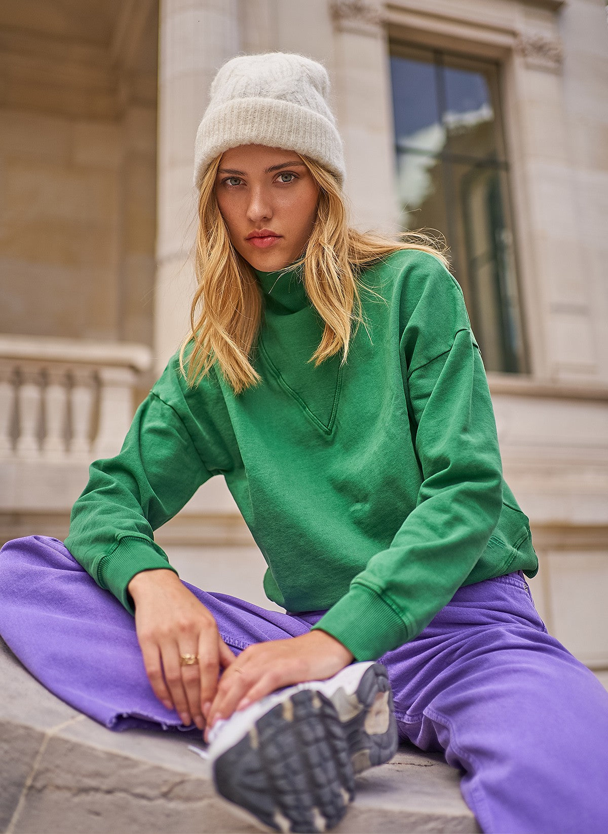SWEATSHIRT DETO almond