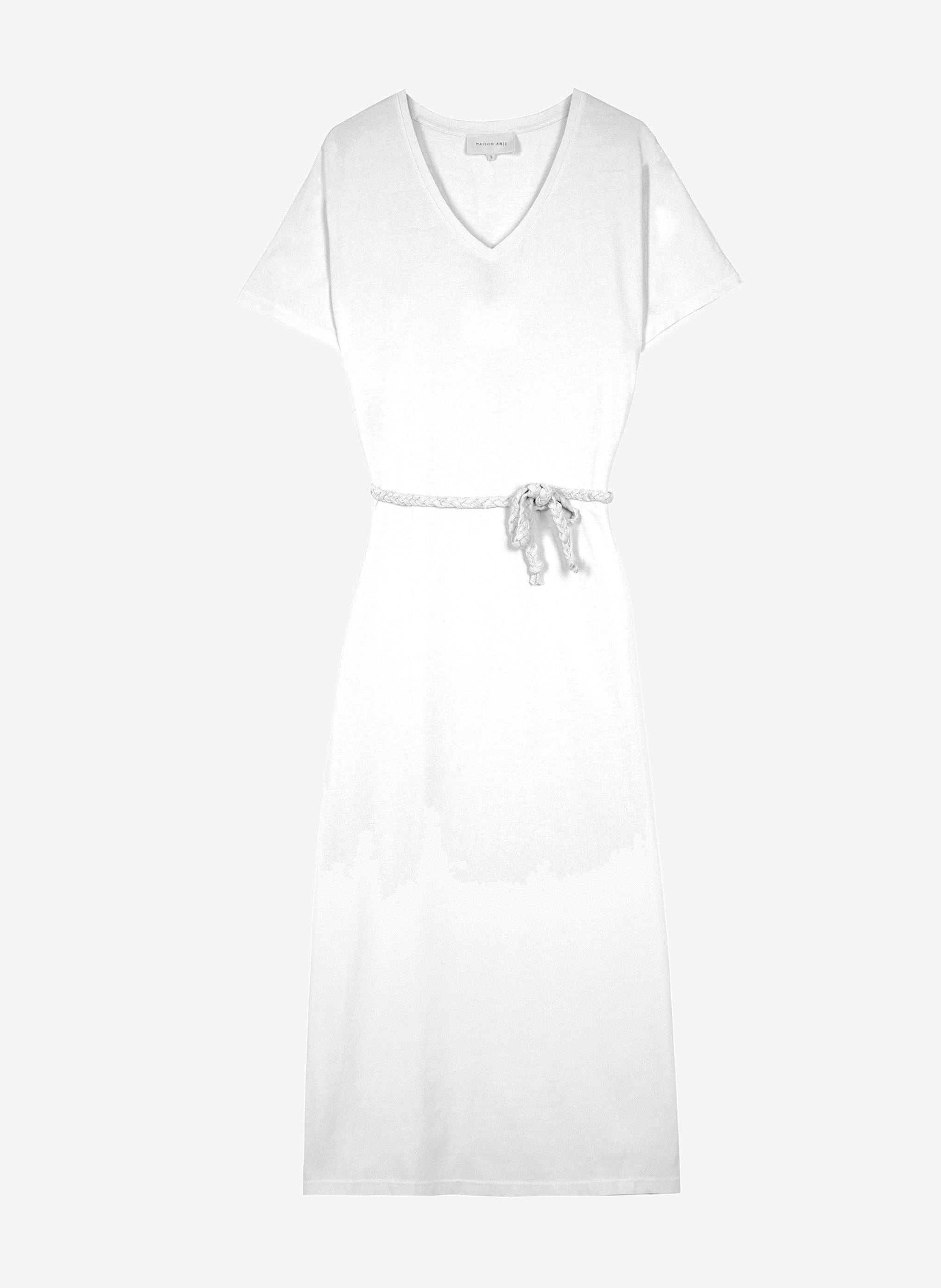 DJANA MIDI DRESS white