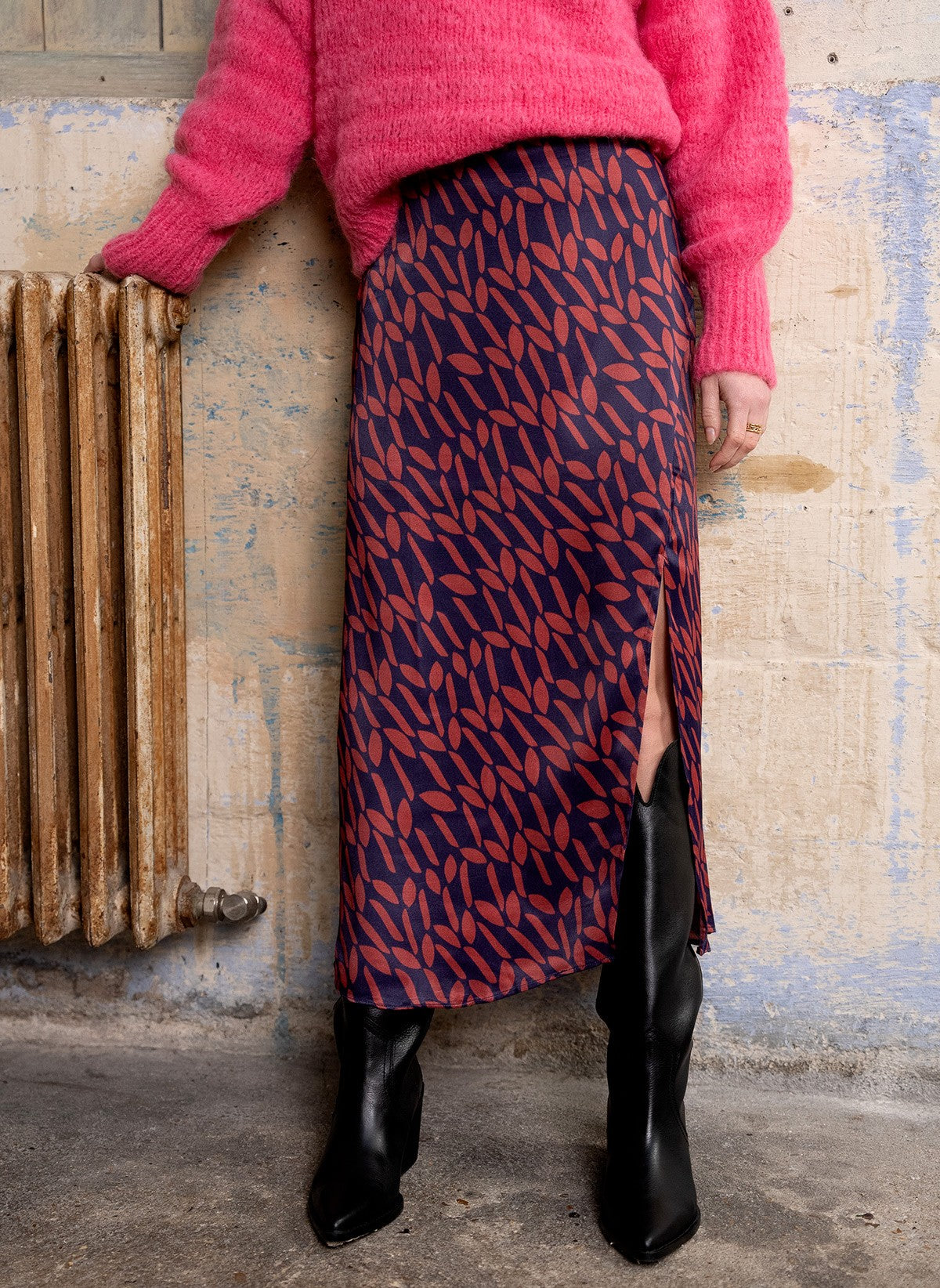 MIDI SKIRT ILEM evora night