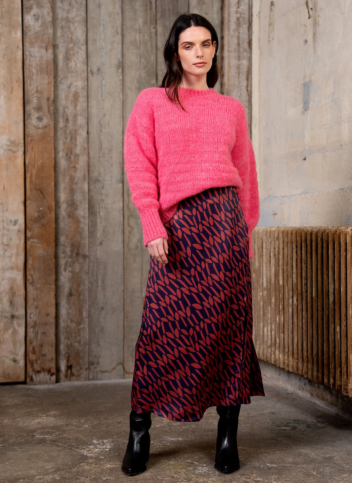 MIDI SKIRT ILEM evora night