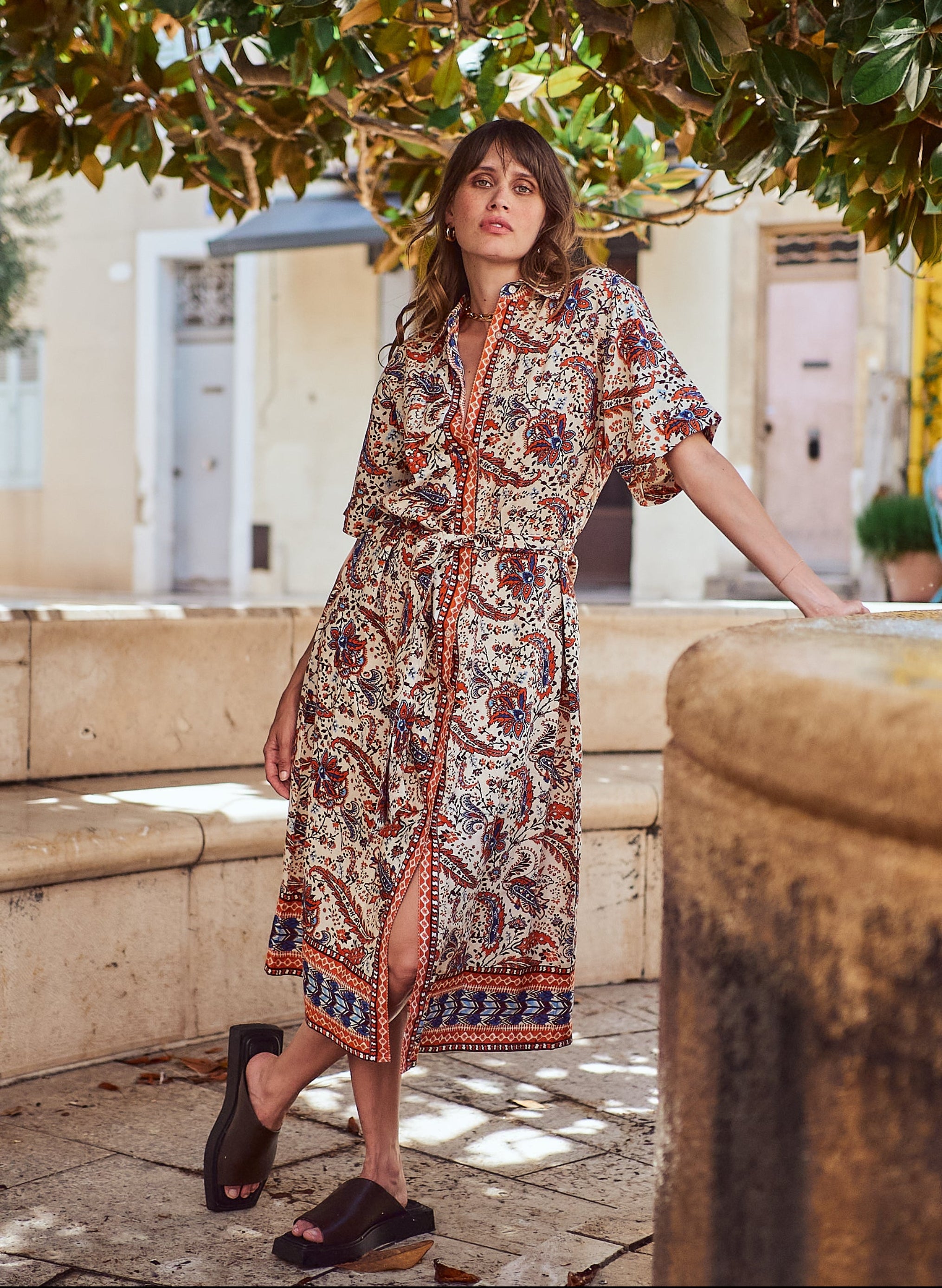 ROBE ILENA IMP kerala orange