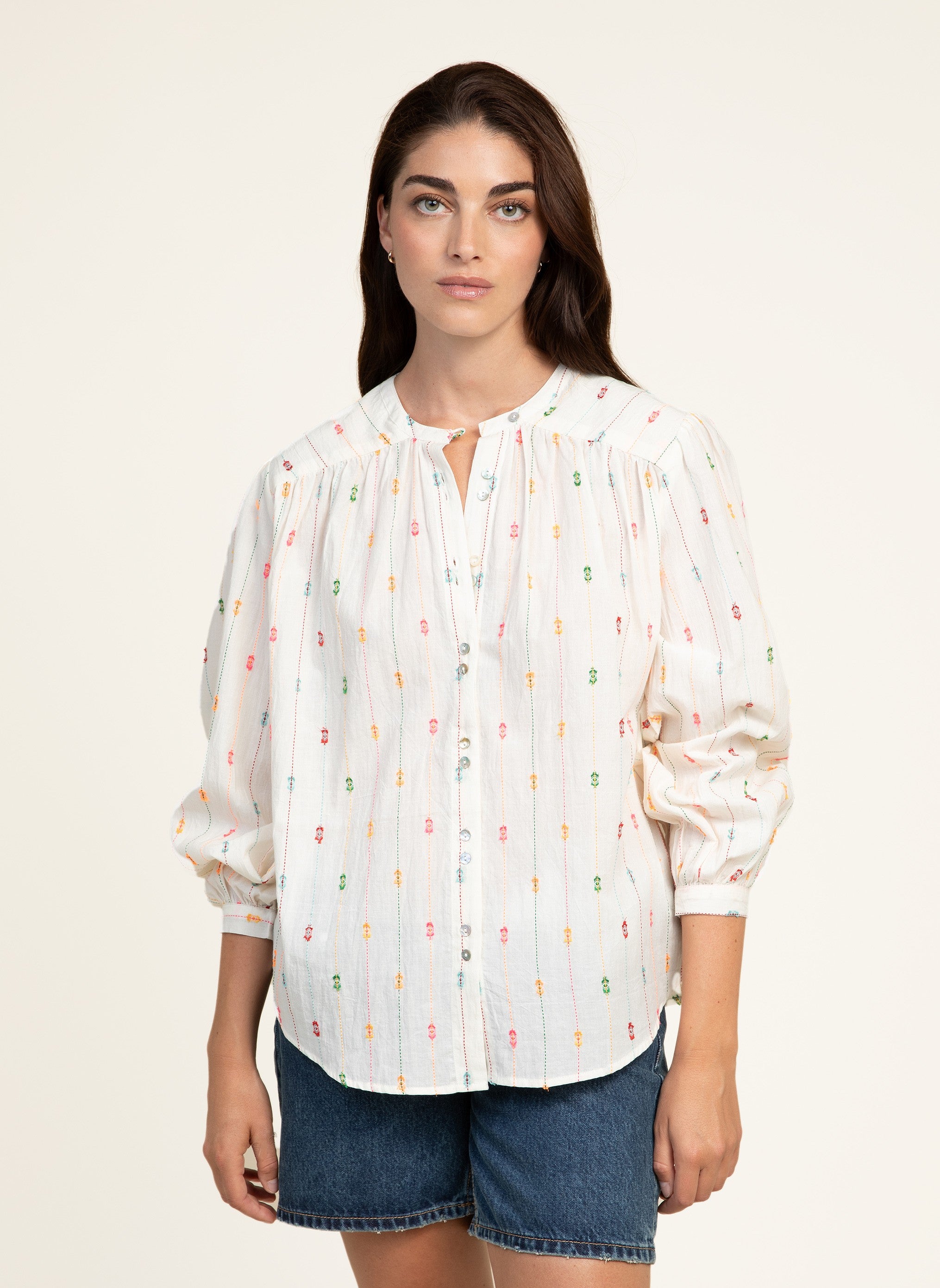 ISAEL ecru SHIRT
