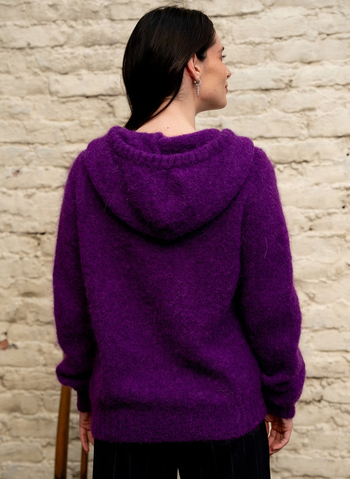 CARDIGAN LEBERLIN plum