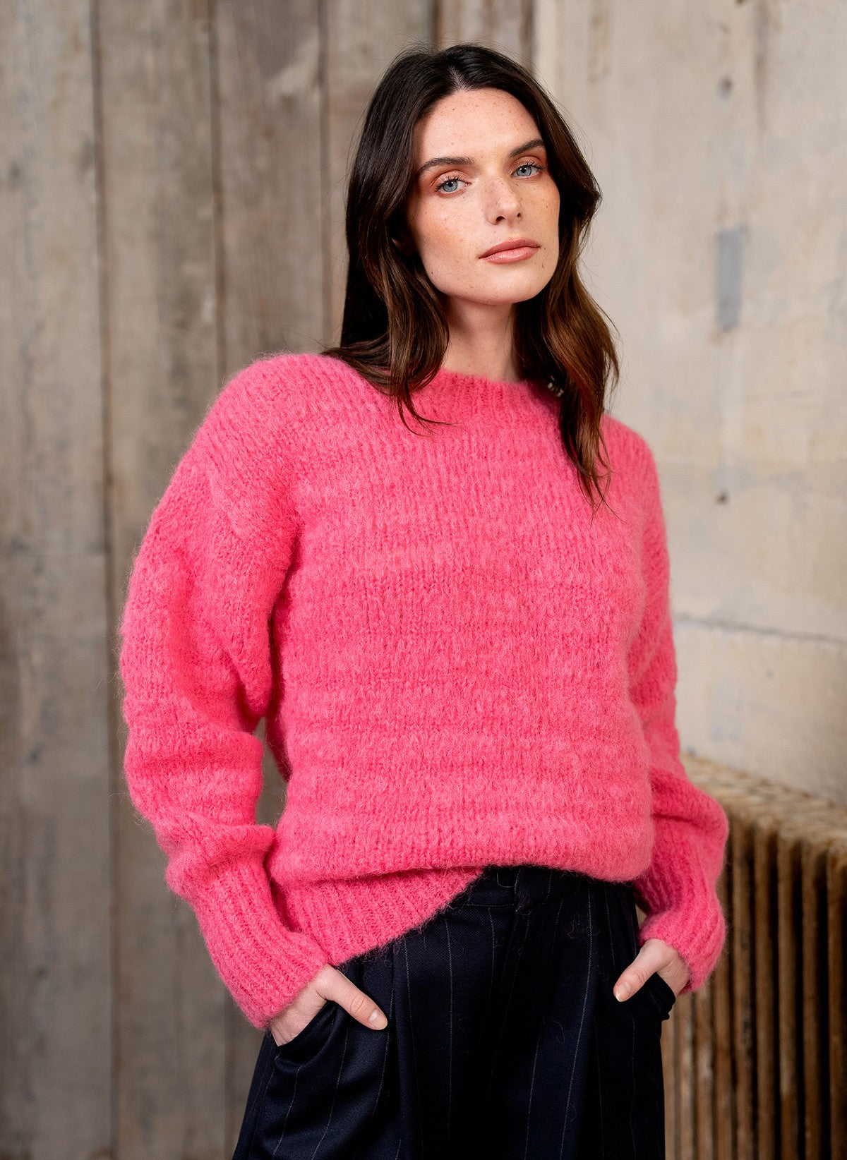 LESTOCKHOLM raspberry sweater